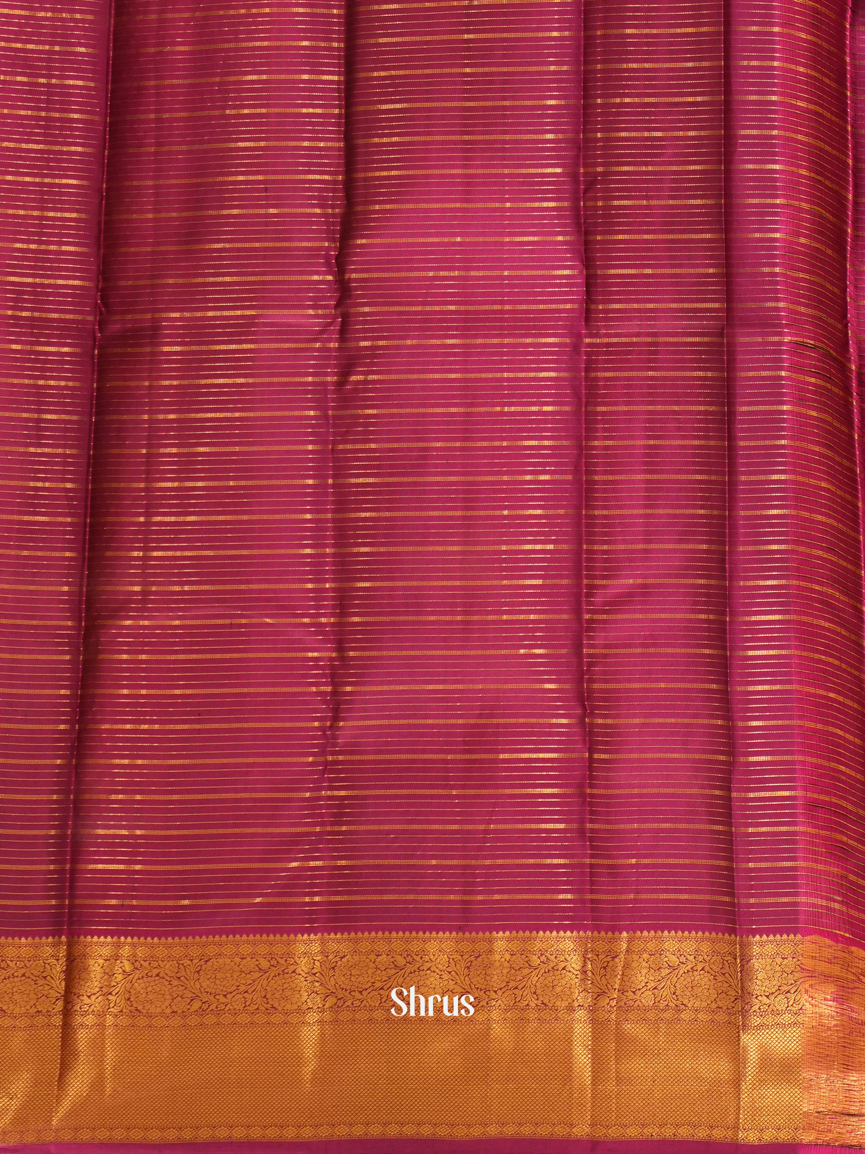 Green & Purple - Korvai Kanchipuram silk Saree