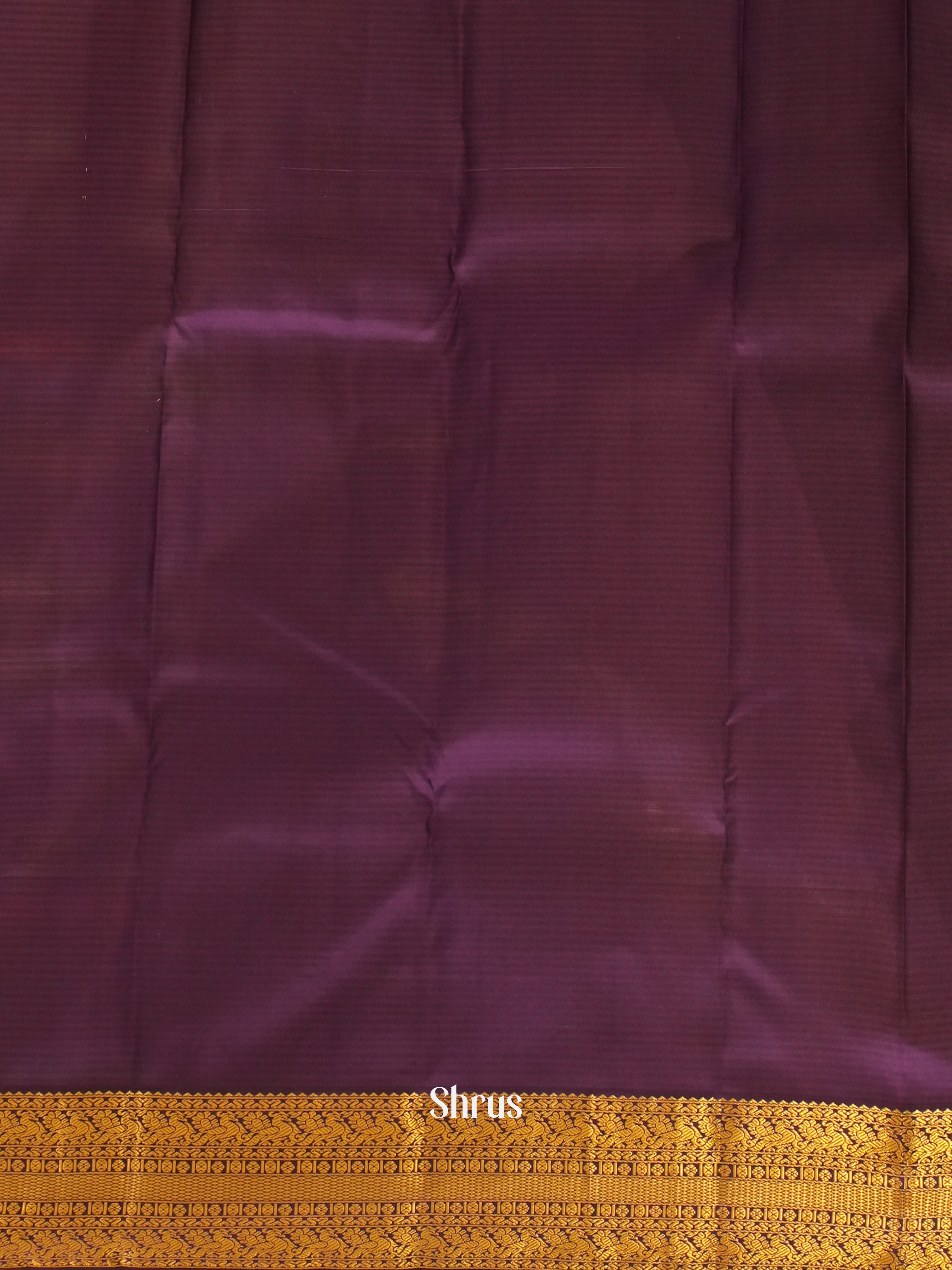 Dusty Pink & Violet - Kanchipuram silk Saree