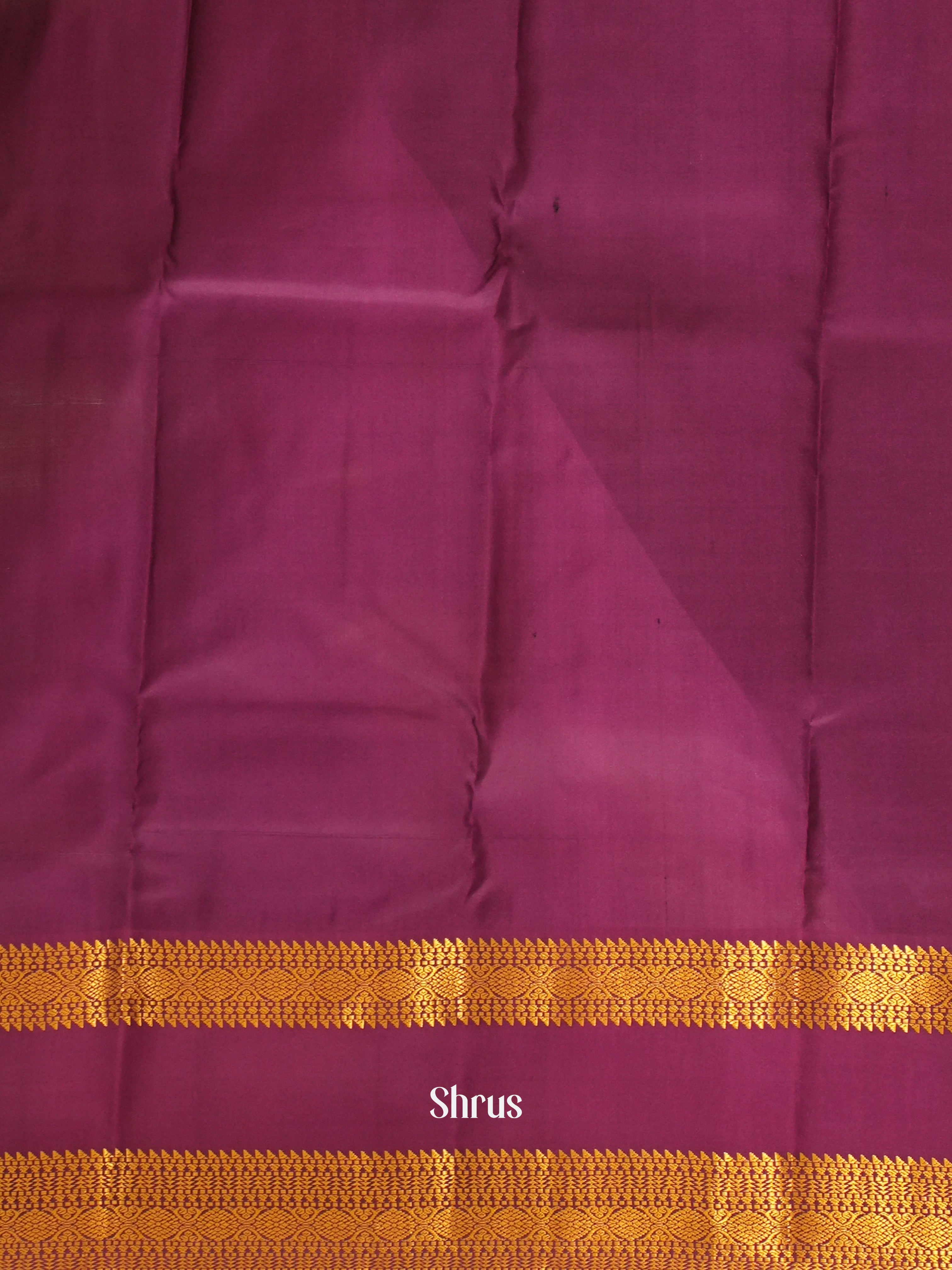 Dusty Brown & Purple - Kanchipuram silk Saree