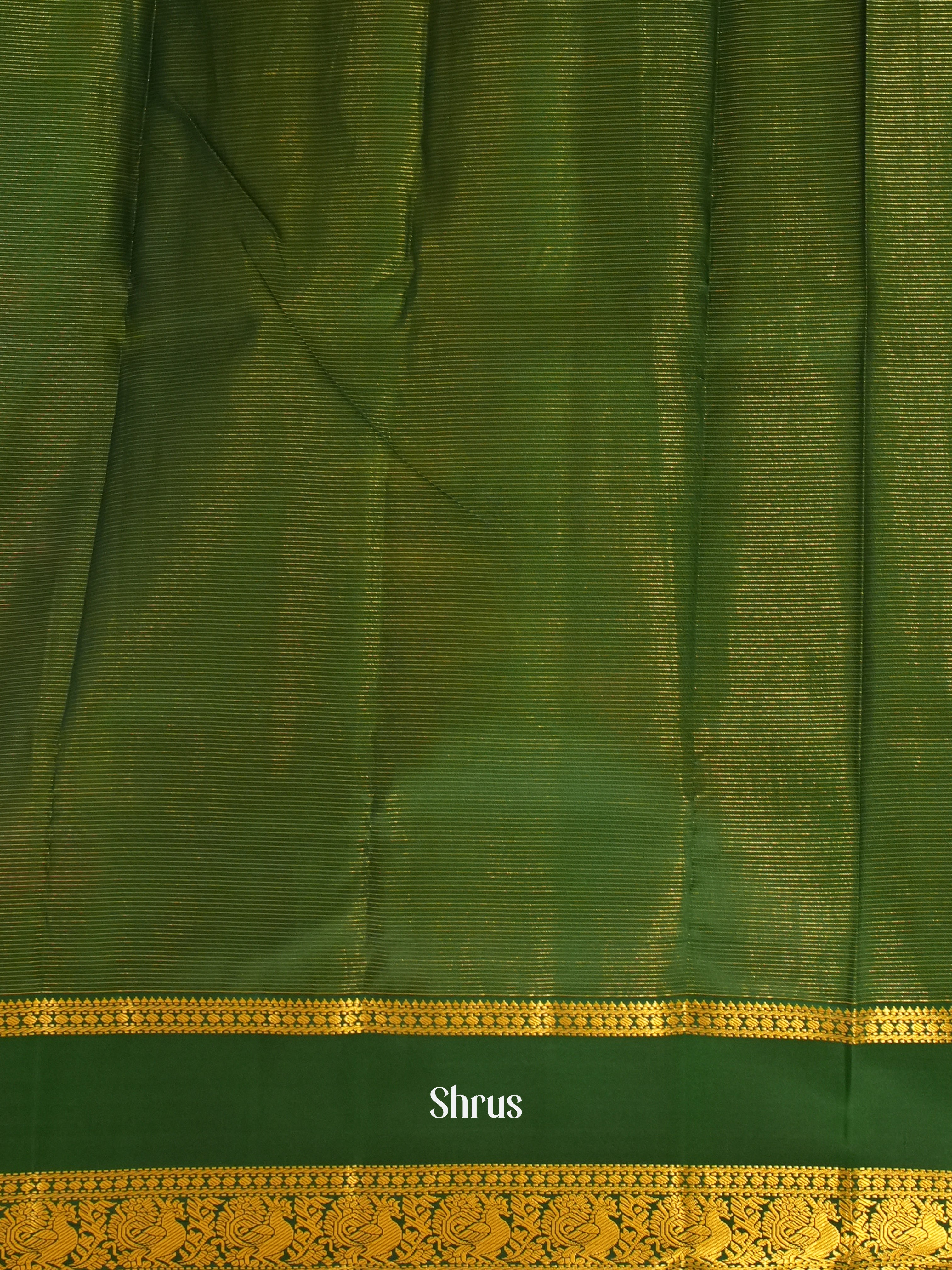 Pink & Green - Korvai Kanchipuram silk Saree