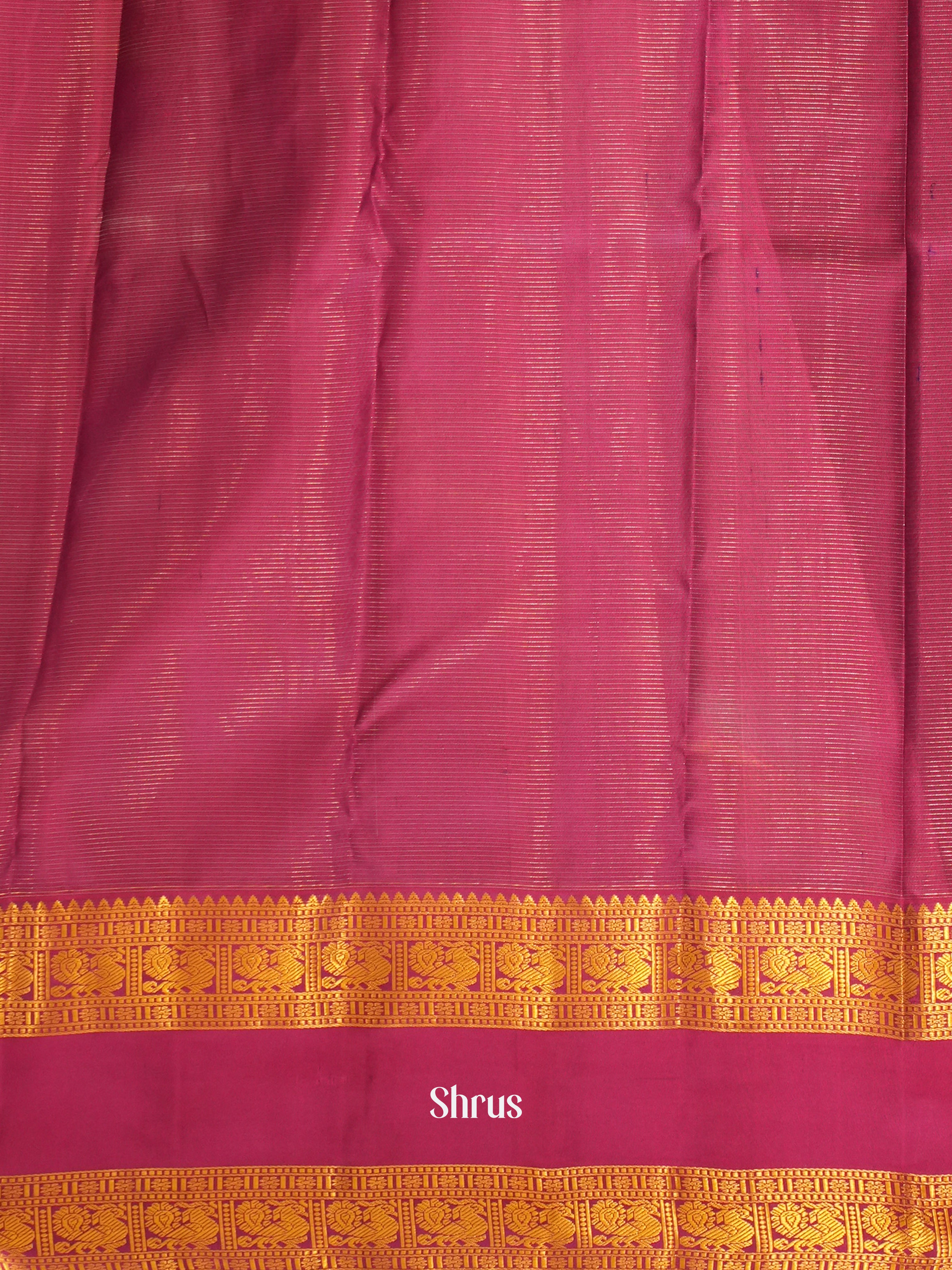 Green & Purple - Korvai Kanchipuram silk Saree