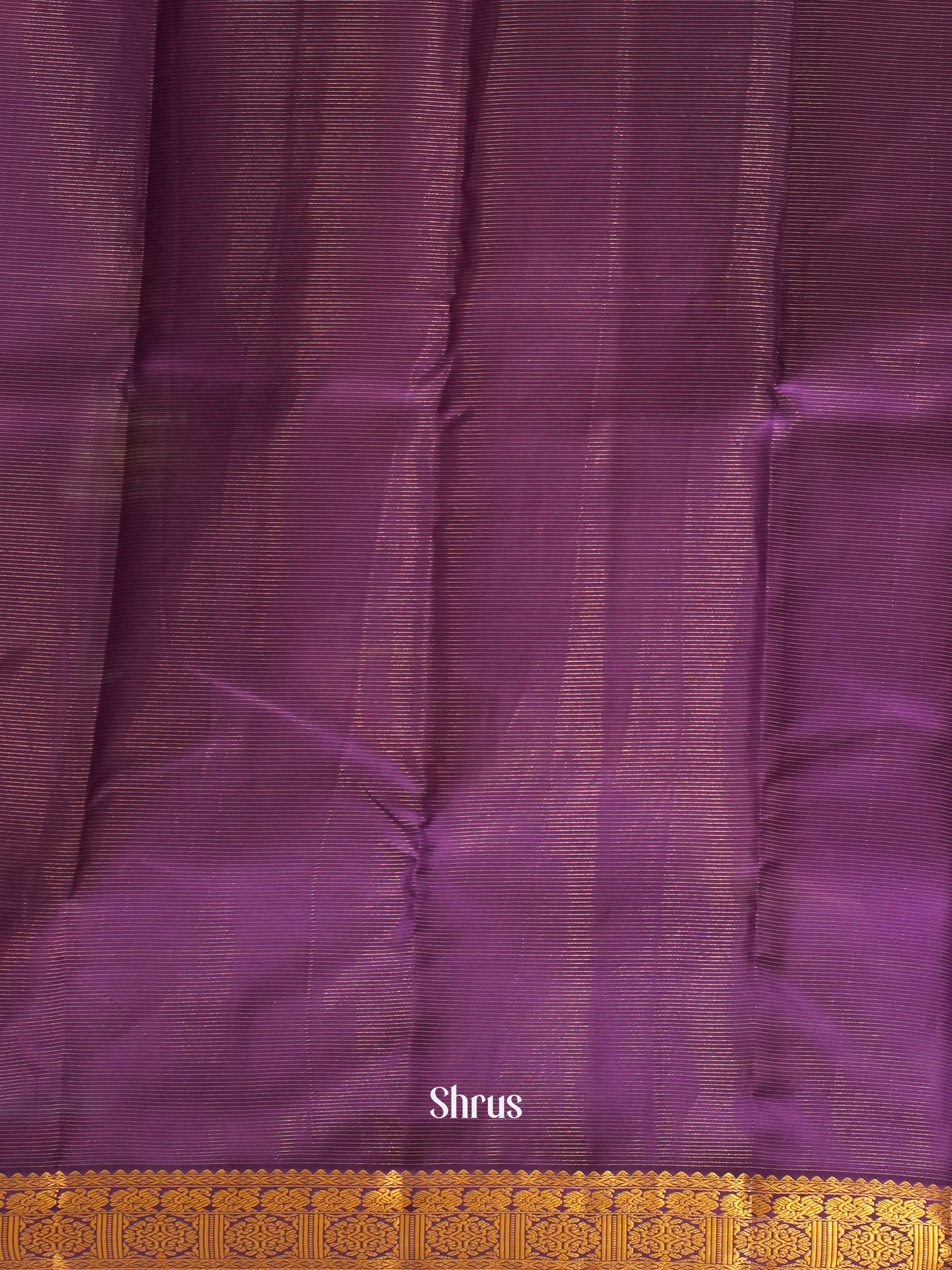 Pink & Purple - Korvai Kanchipuram silk Saree