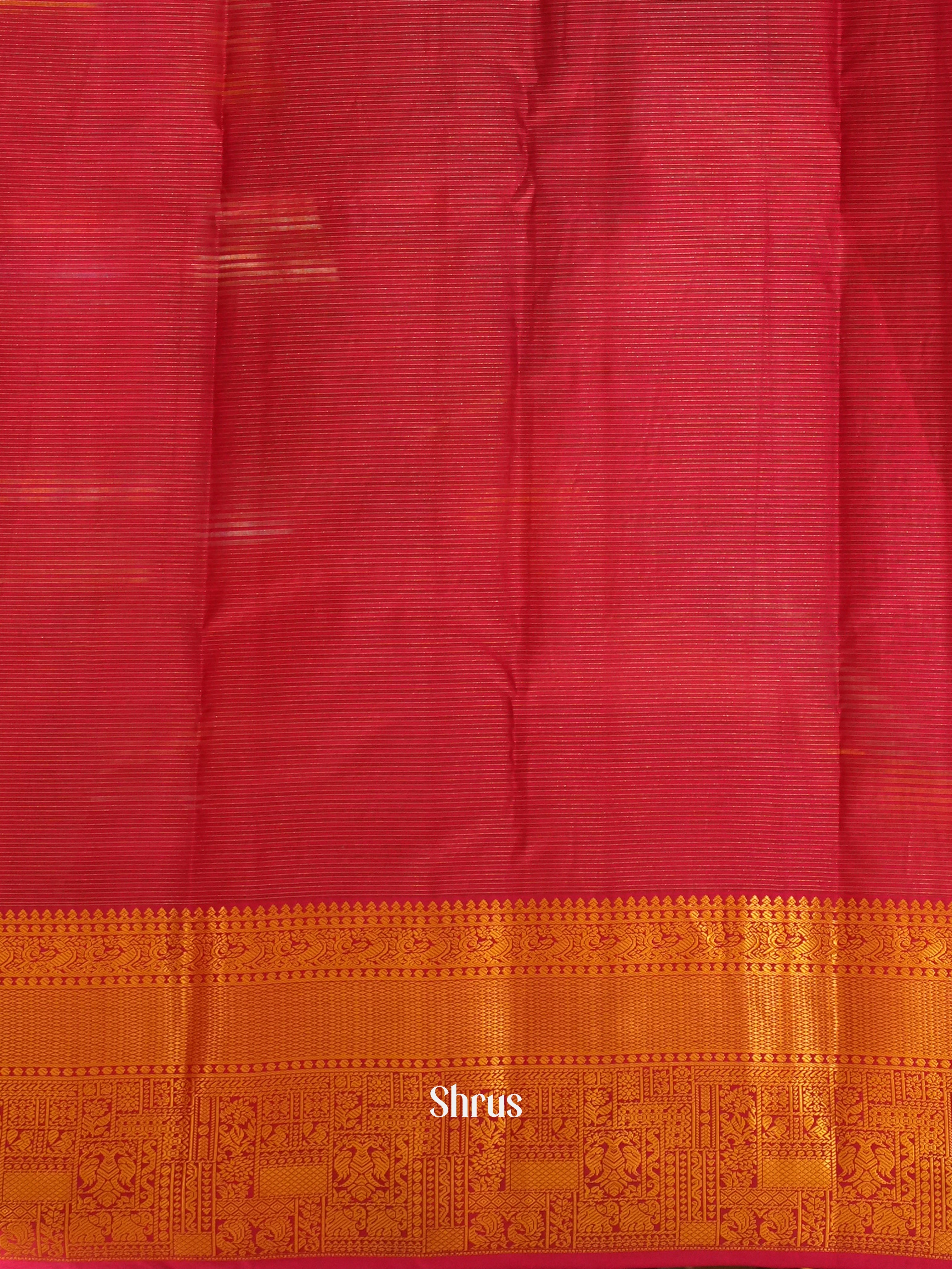 Green & Maroon- Kanchipuram silk Saree