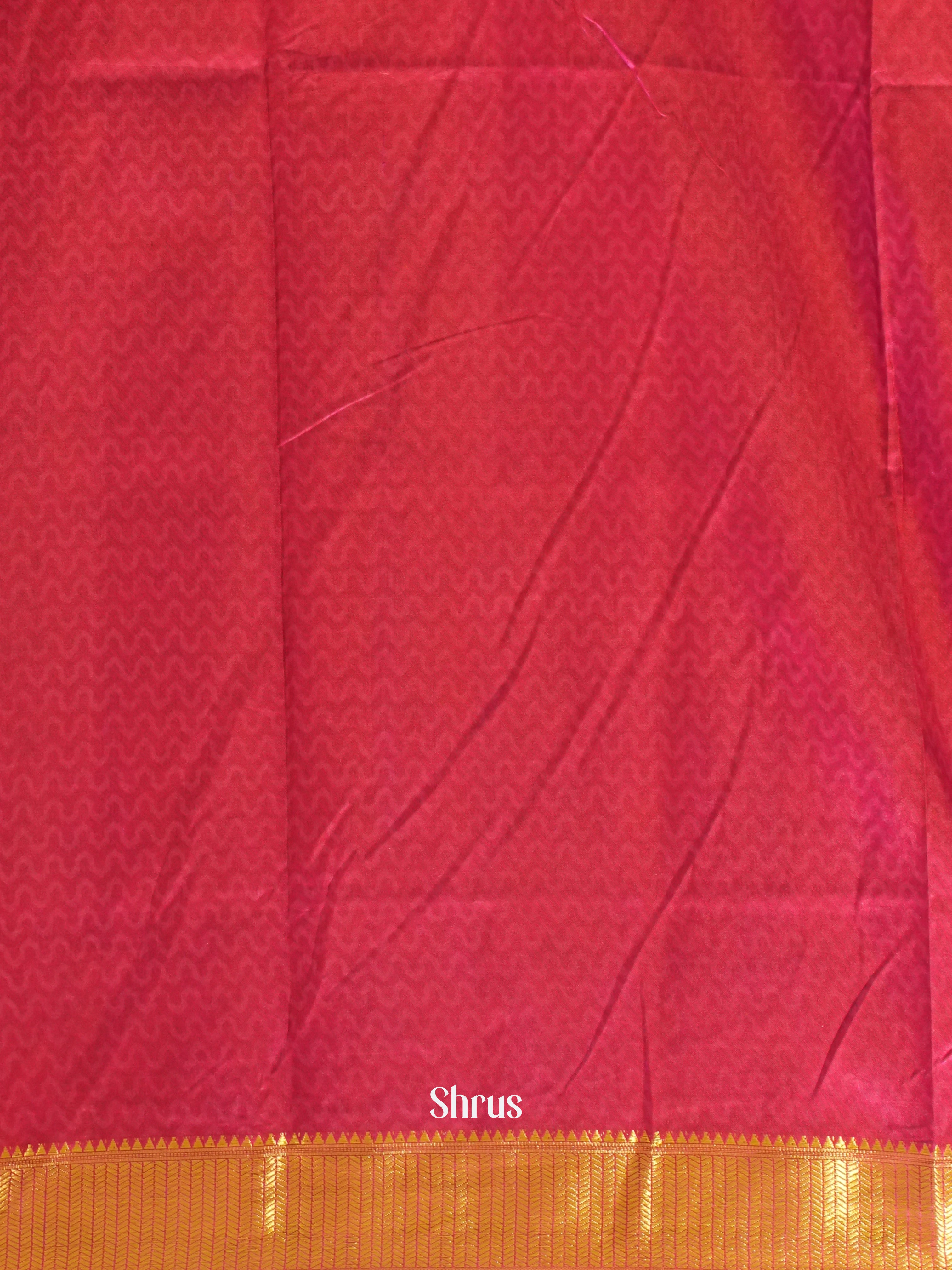 Purple & Pink- Semi Patola Saree