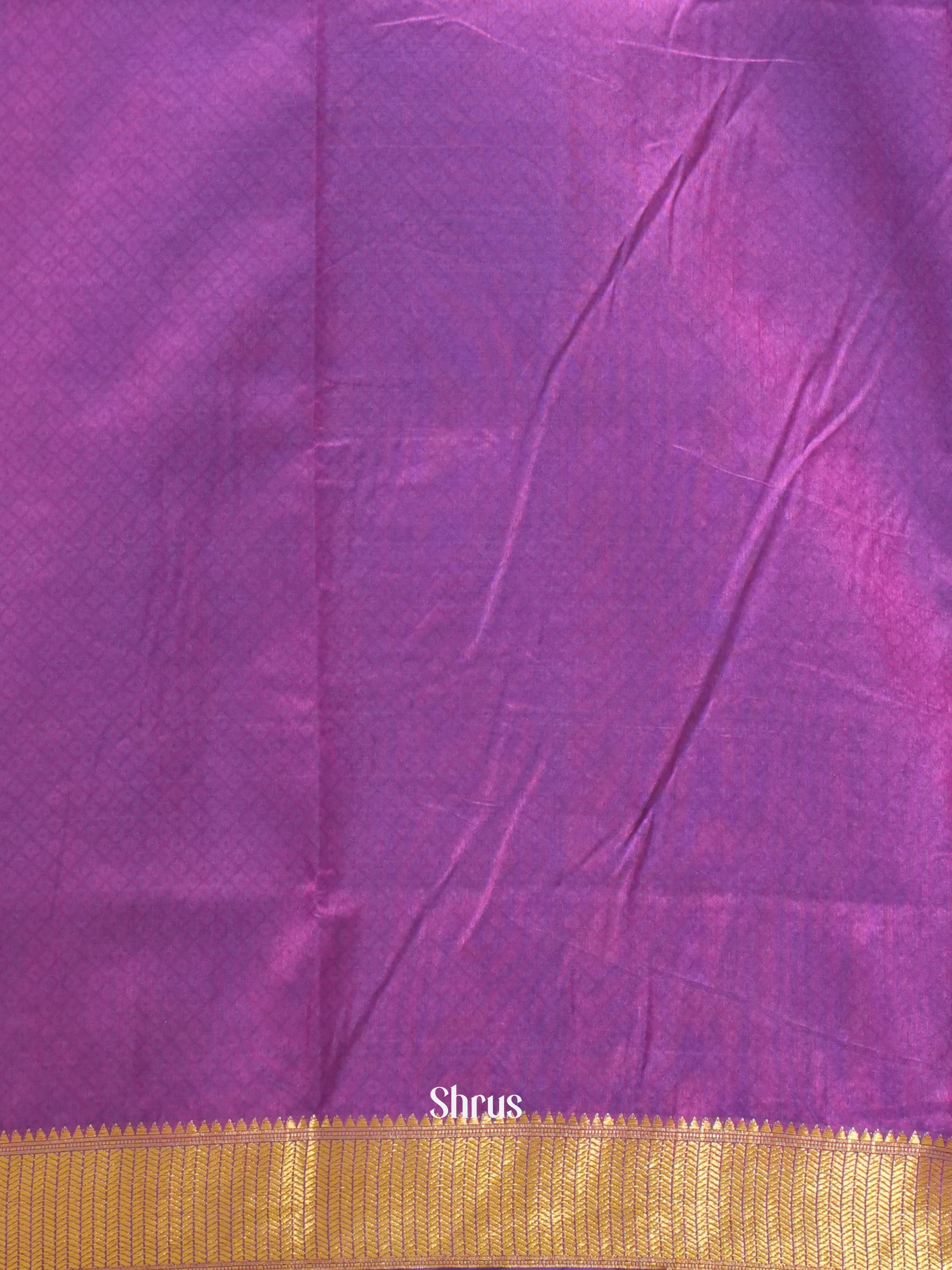 Blue & Purple - Semi Patola Saree