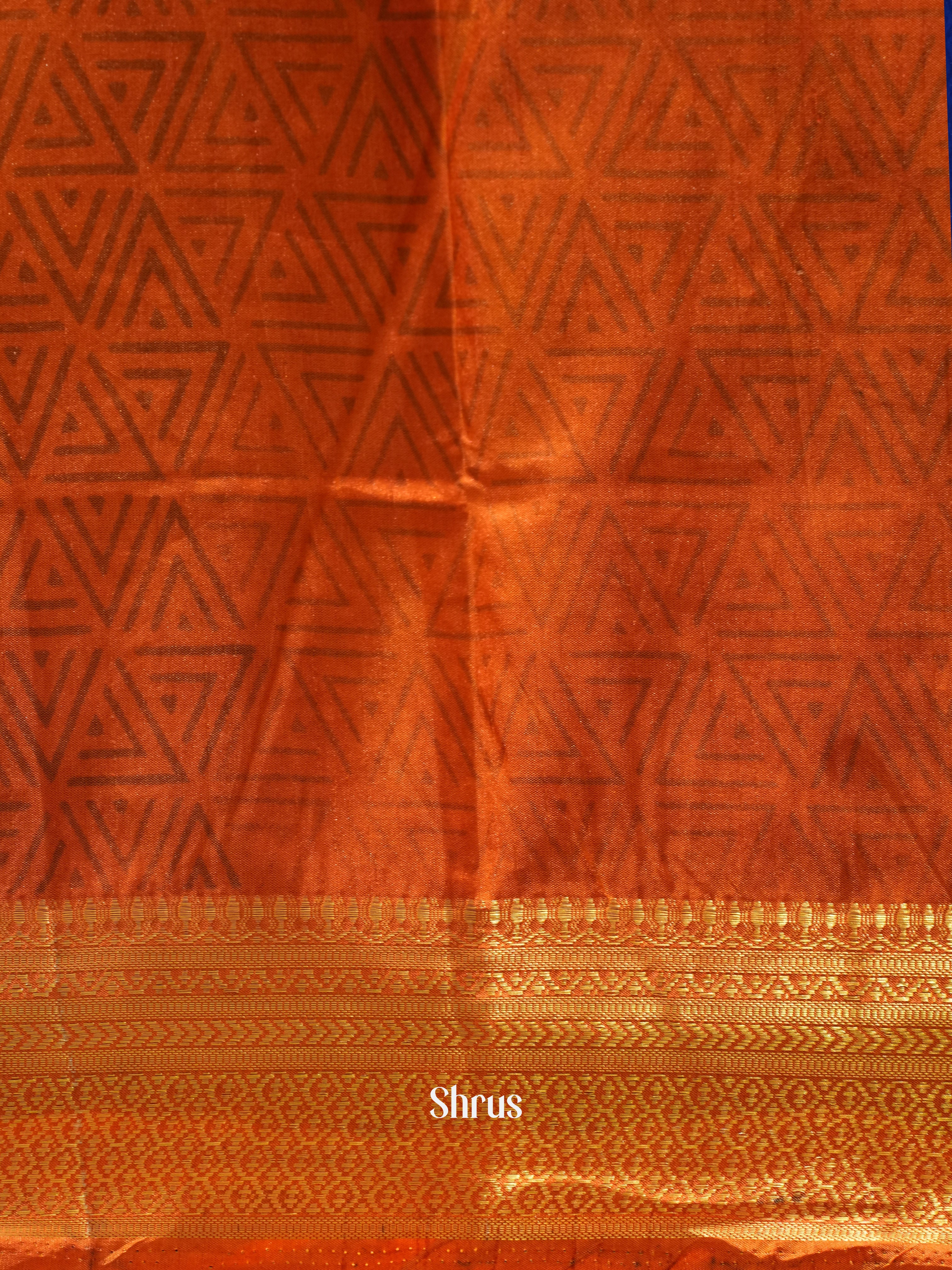 Brown & Brick - Semi Patola Saree