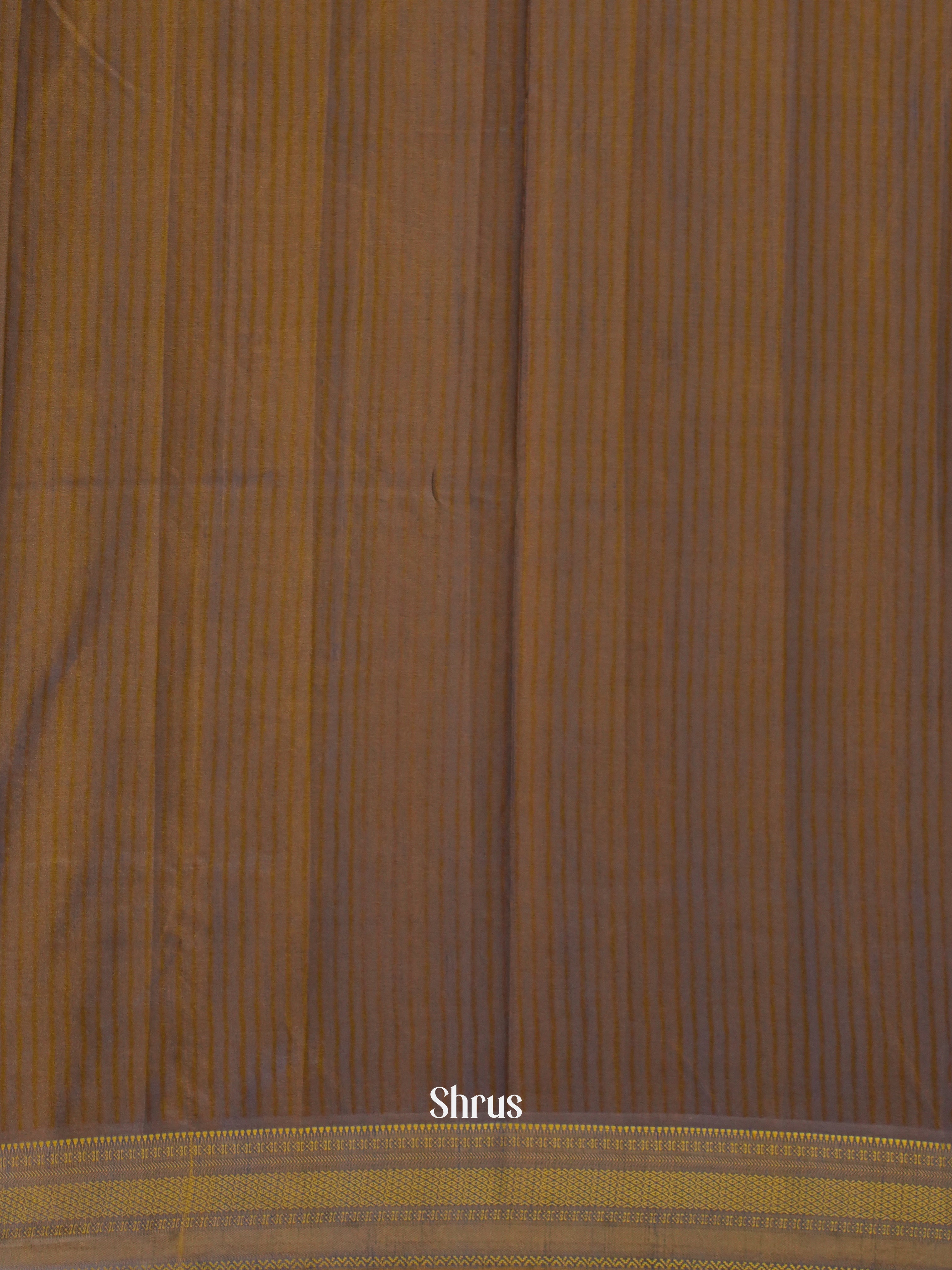 Brown & Purple  - Semi Patola Saree