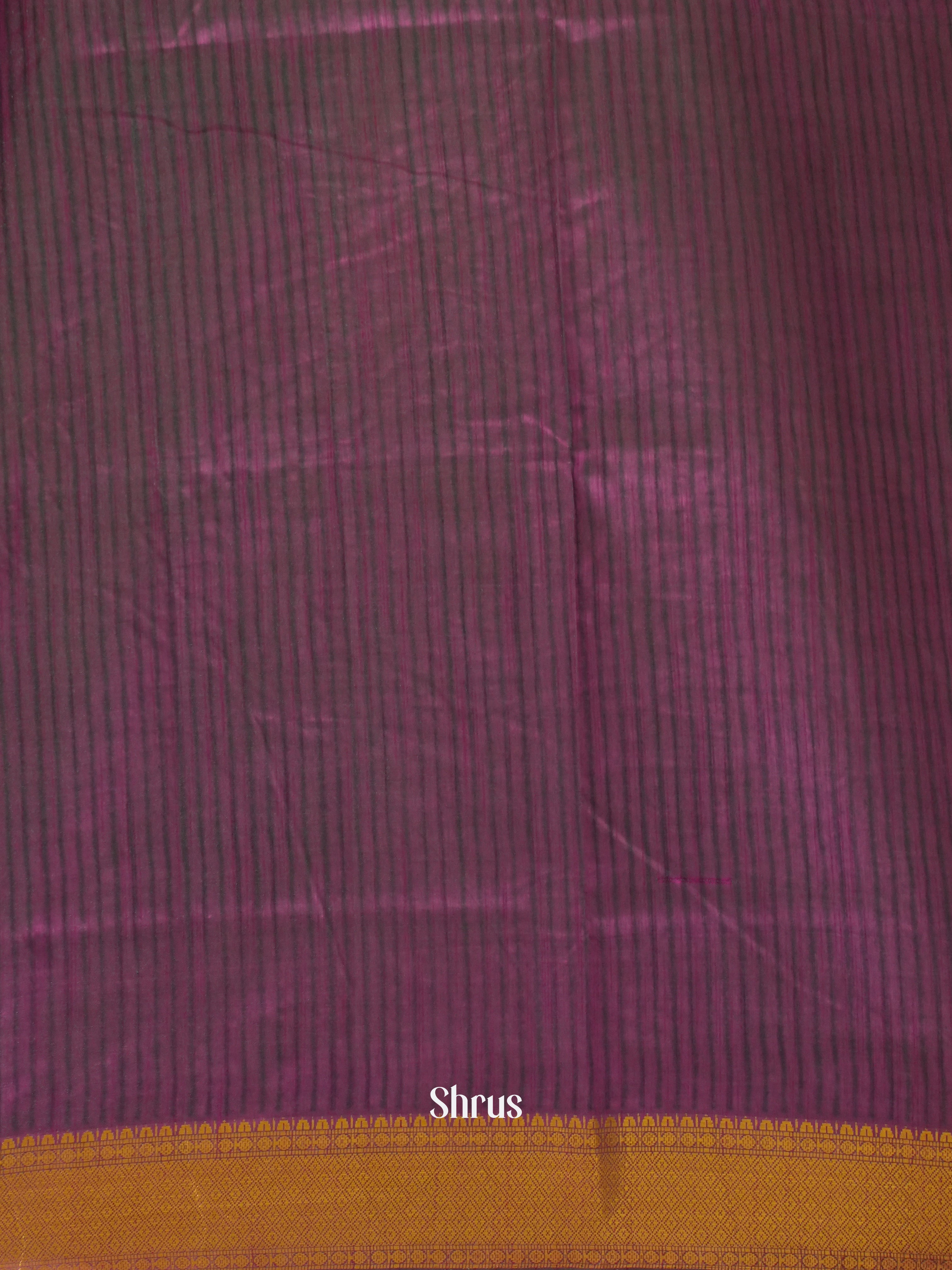 Green & Purple - Semi Patola Saree