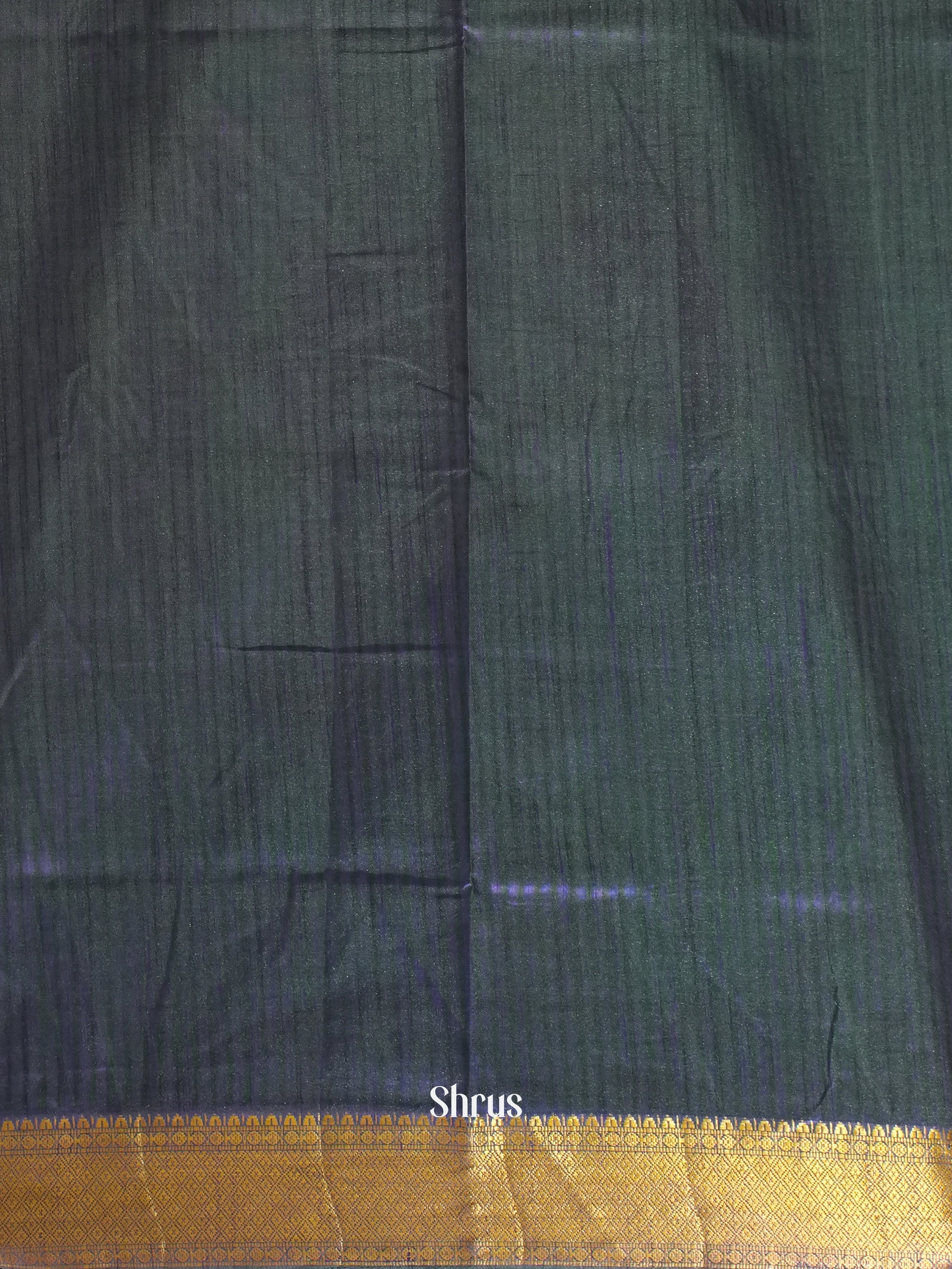 Green & Purple - Semi Patola Saree