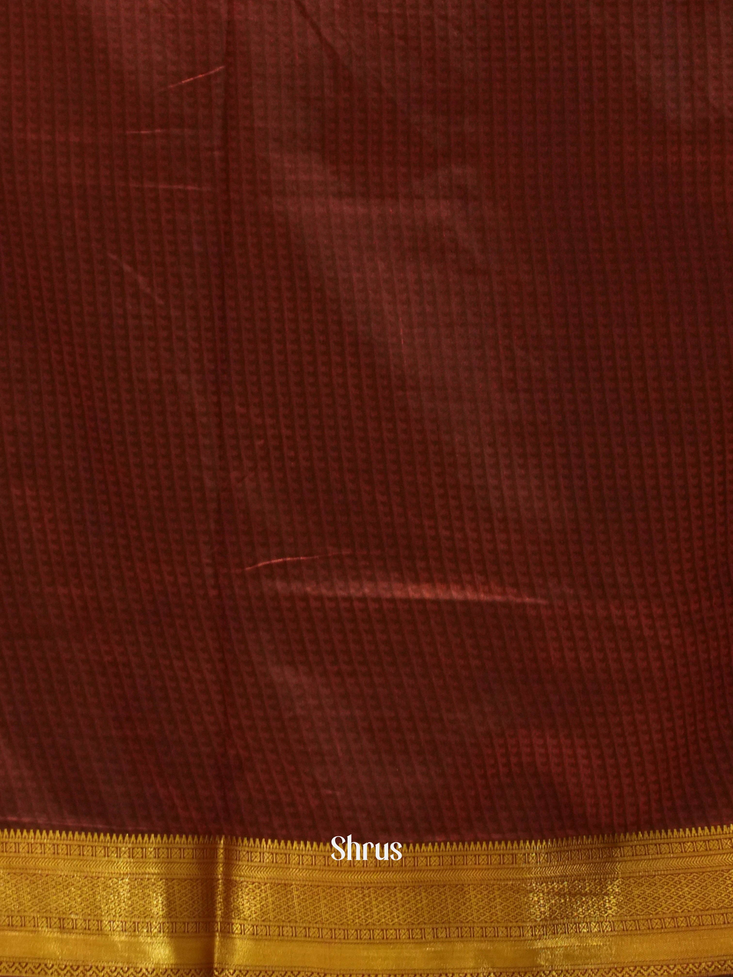 Black & Maroon - Semi Patola Saree