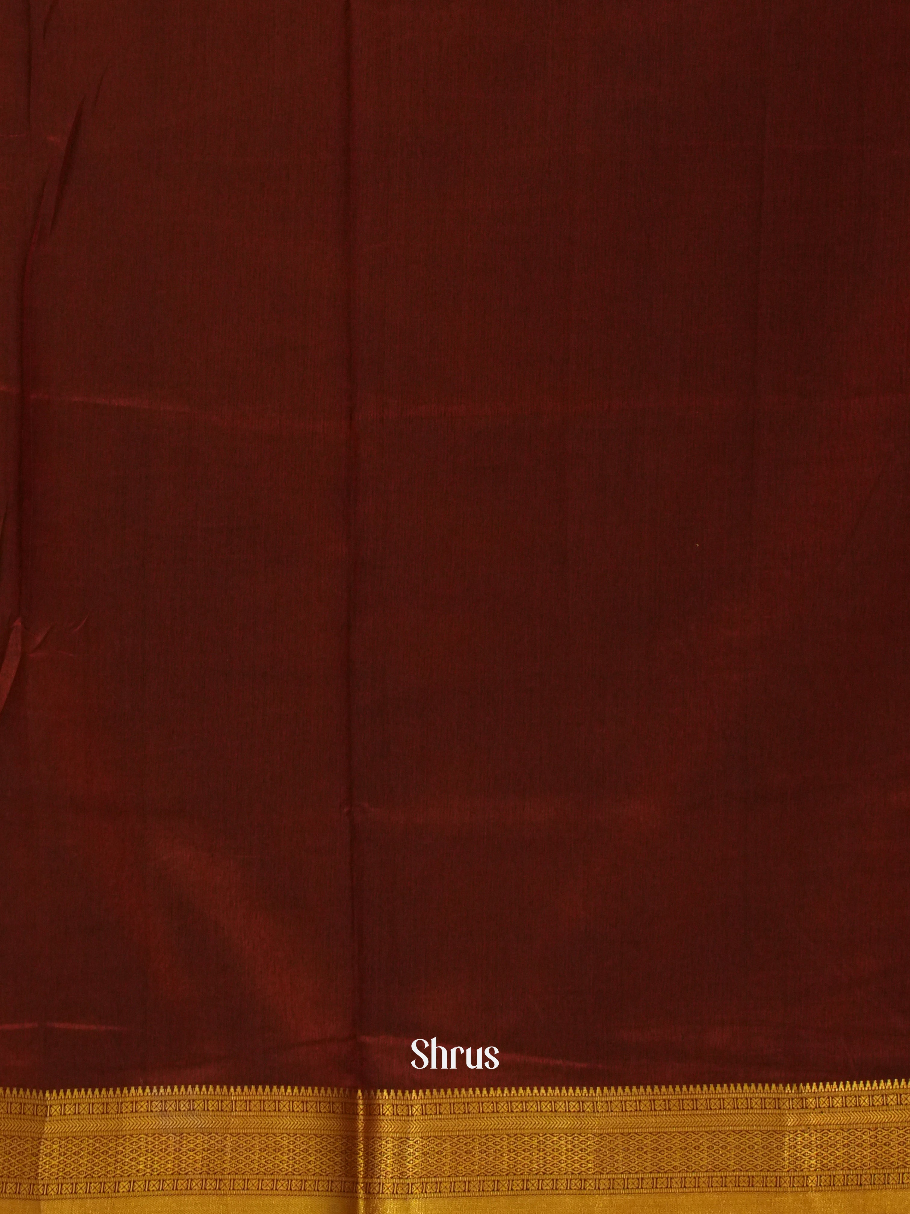 Black & Maroon - Semi Patola Saree