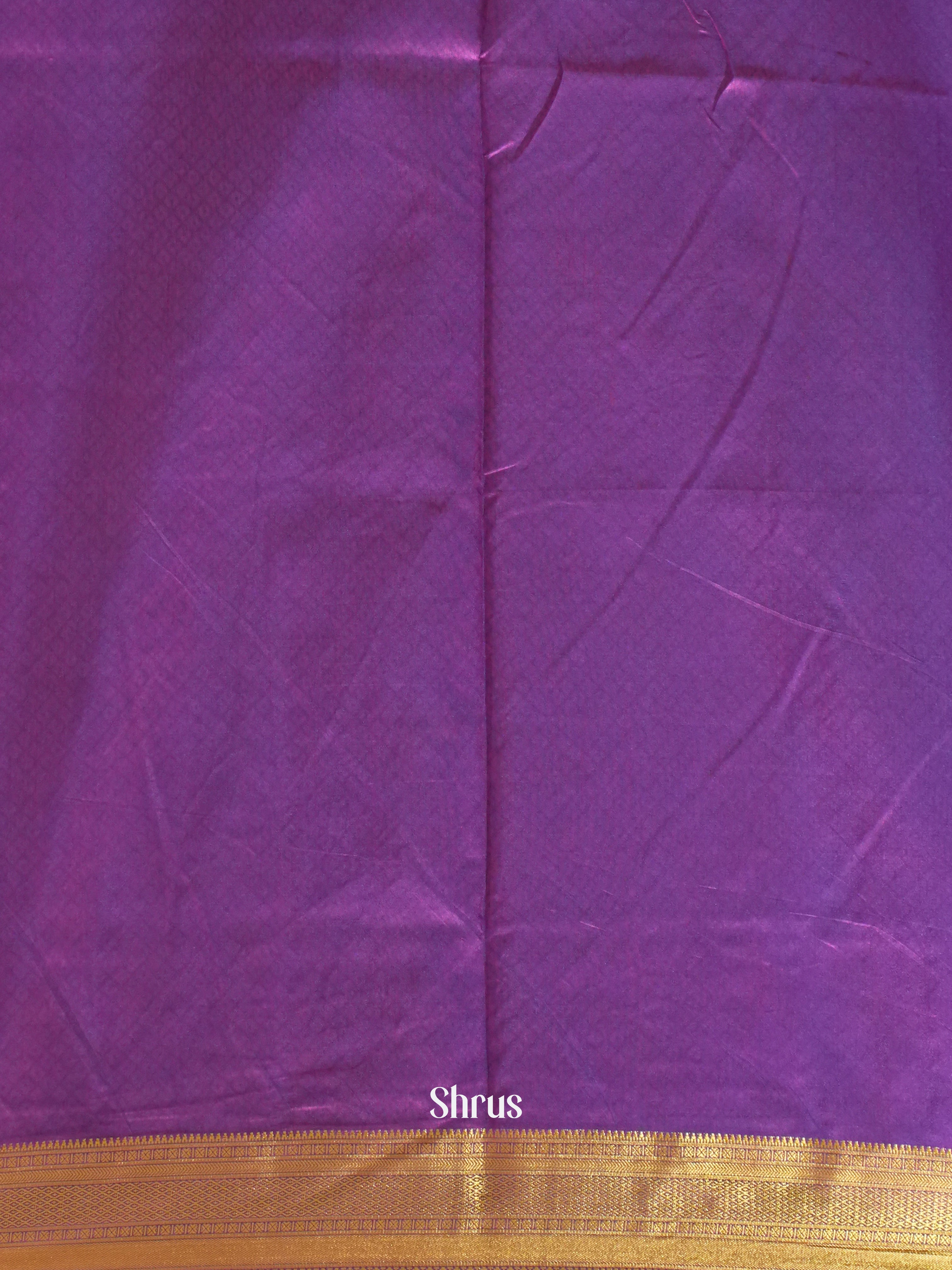 Blue & Purple - Semi Patola Saree