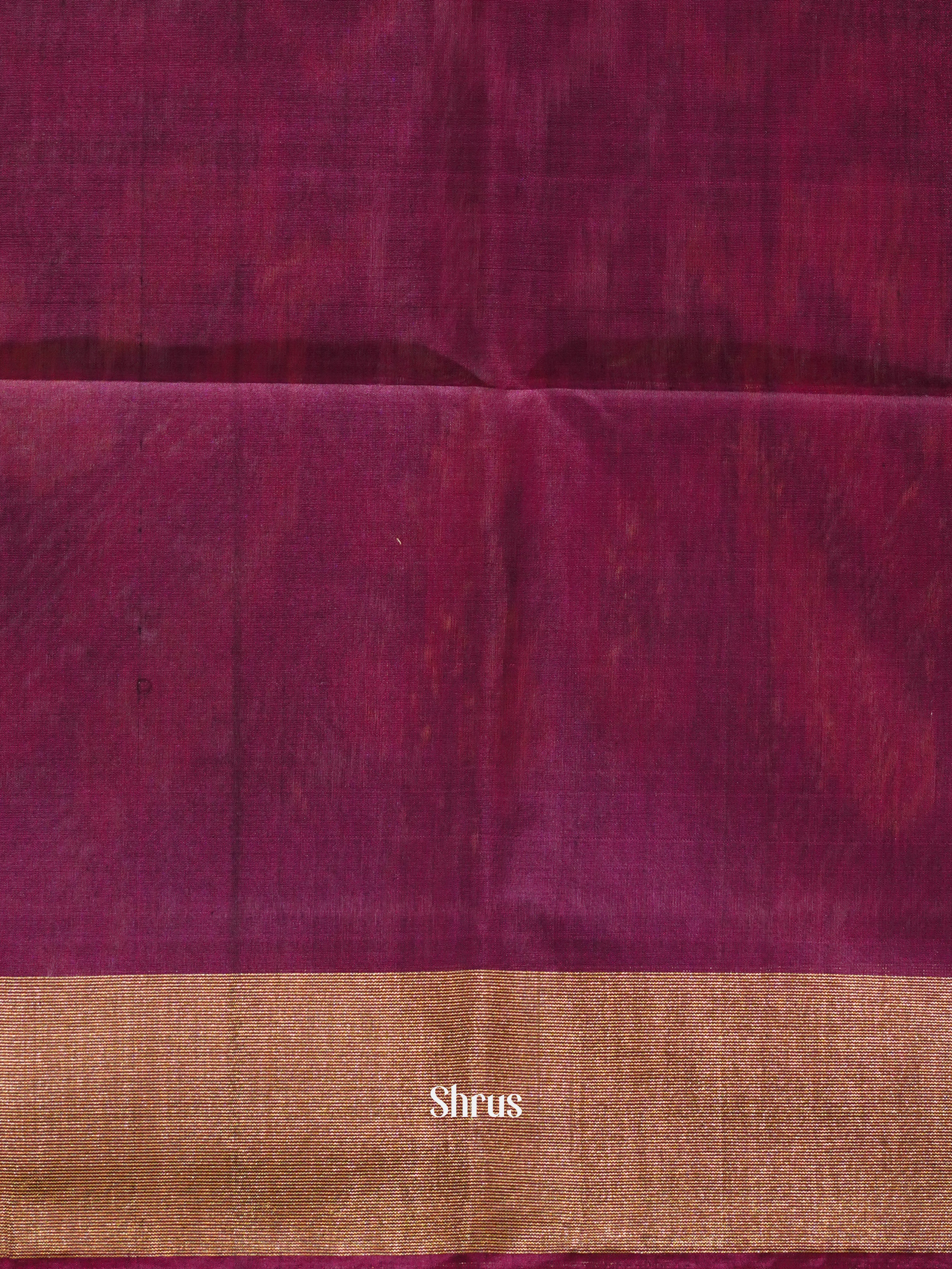 Grey & Majenta - Pochampally sico Saree