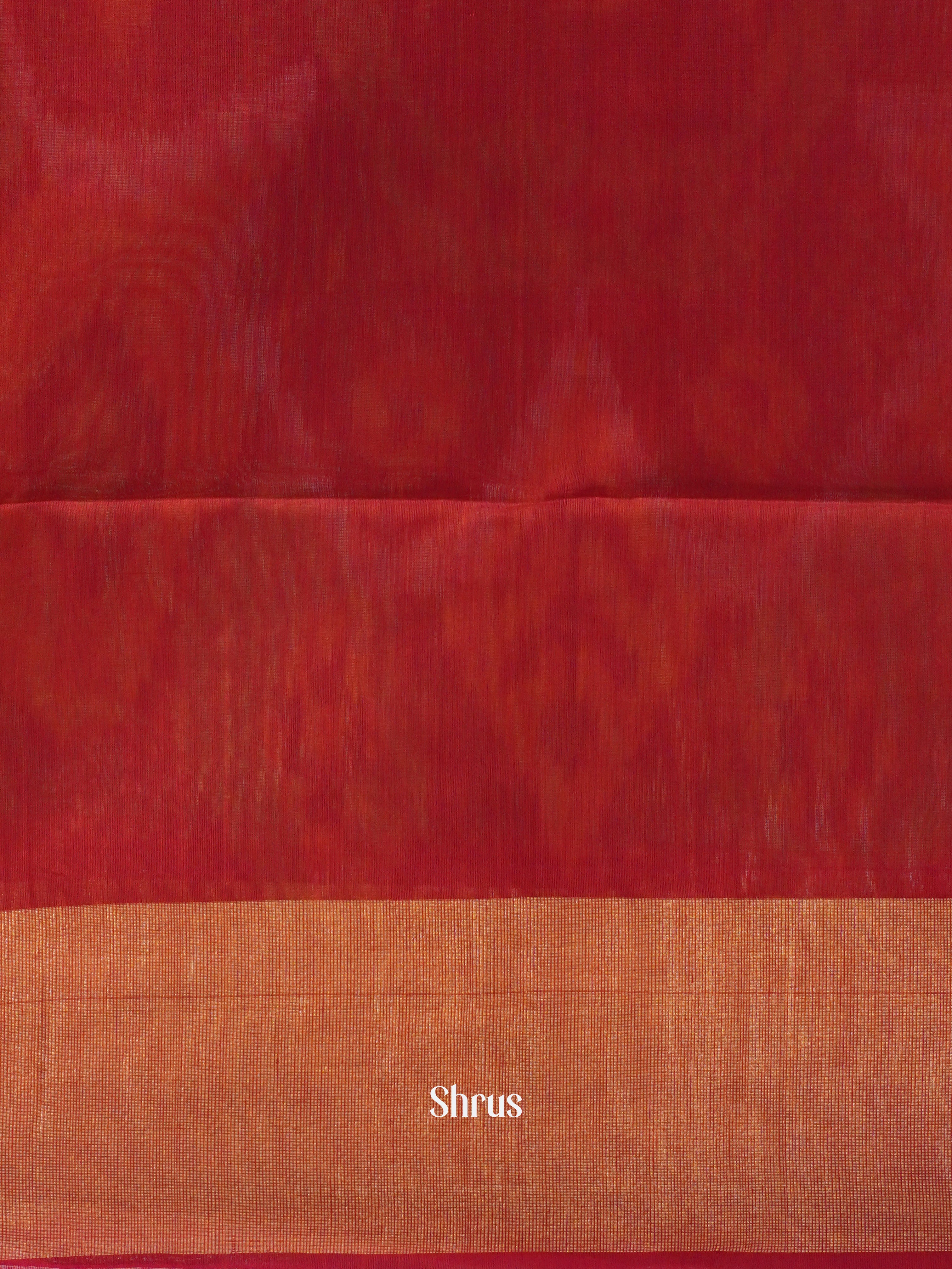 Green & Red - Pochampally sico Saree