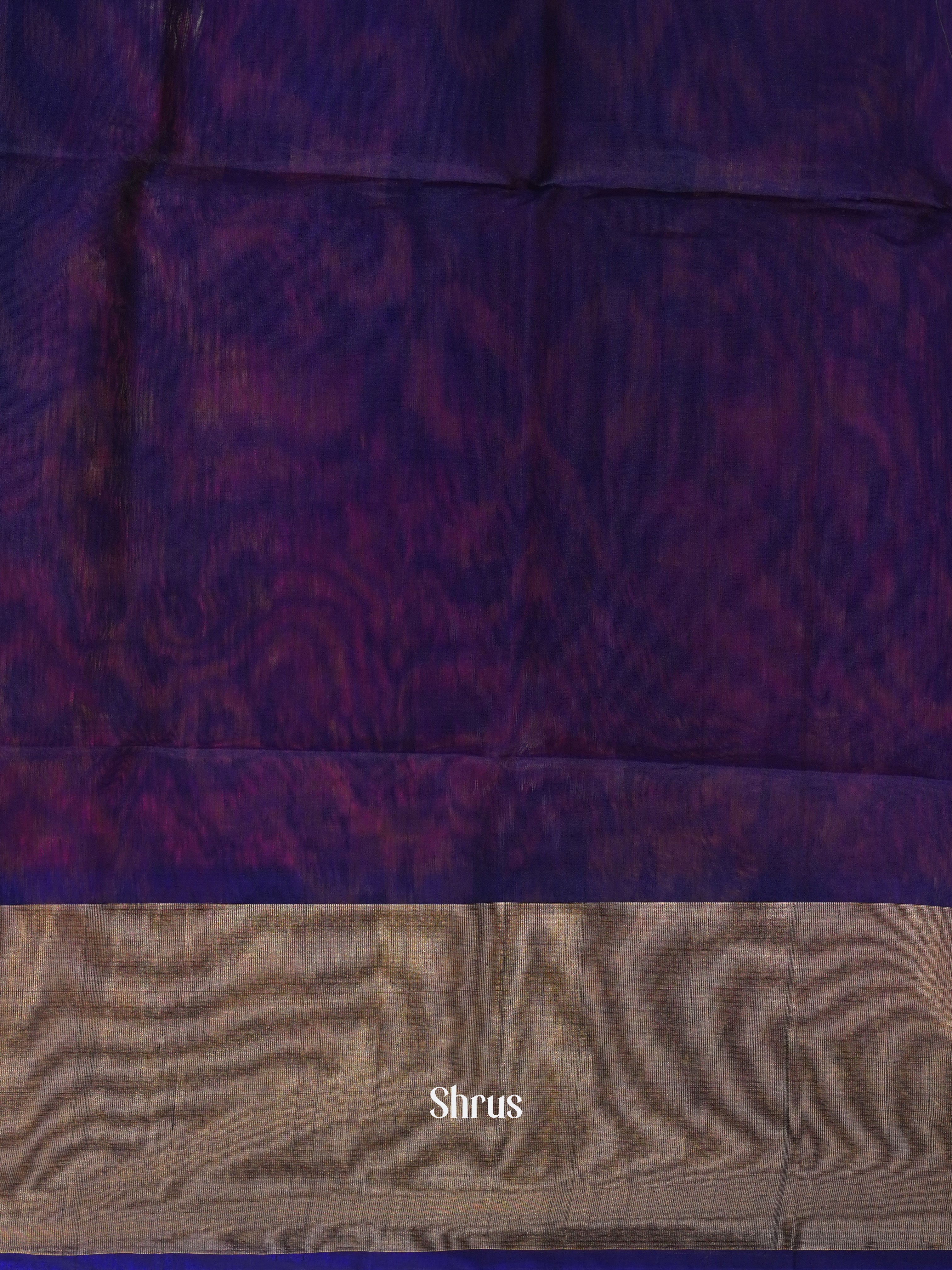 Red & Violet - Pochampally sico Saree