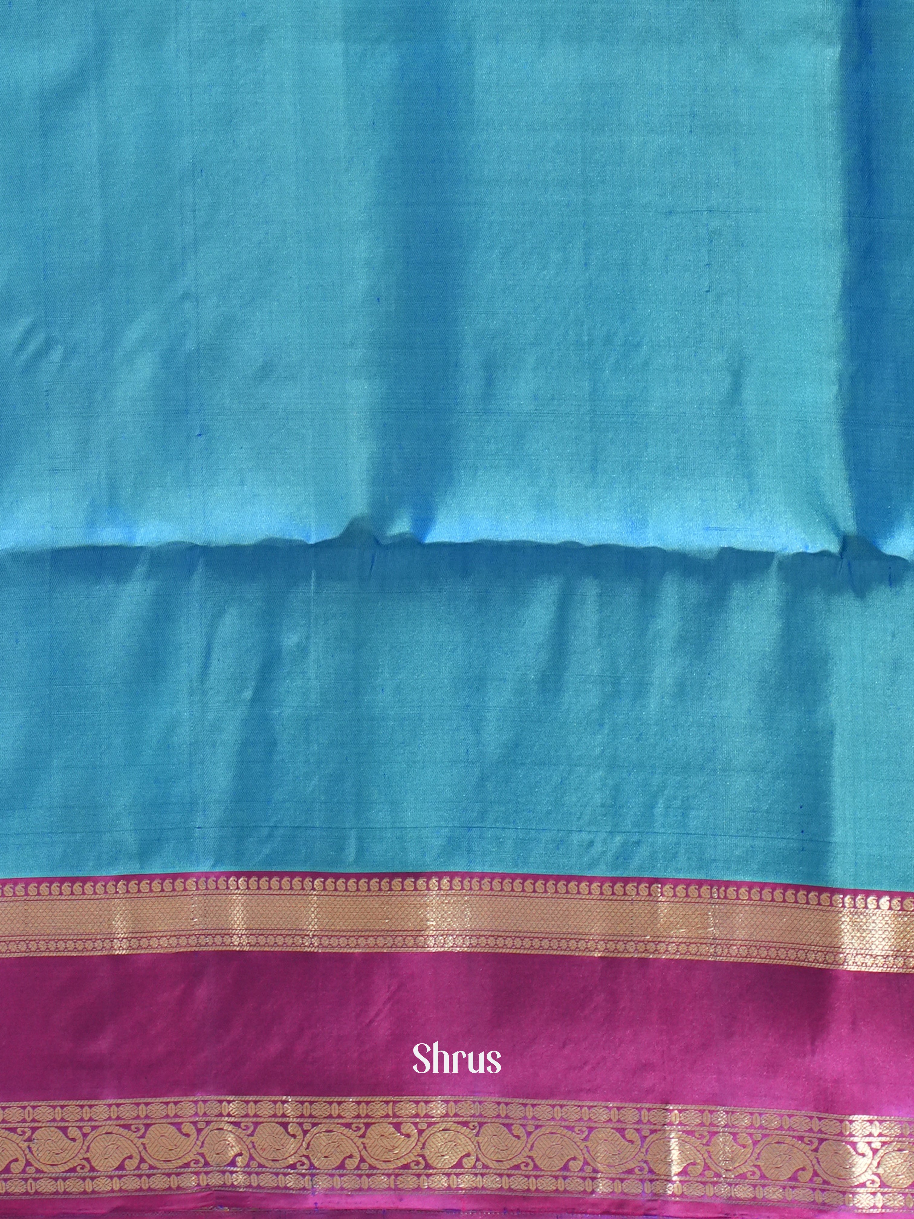 Blue & Purple -Soft Silk Saree