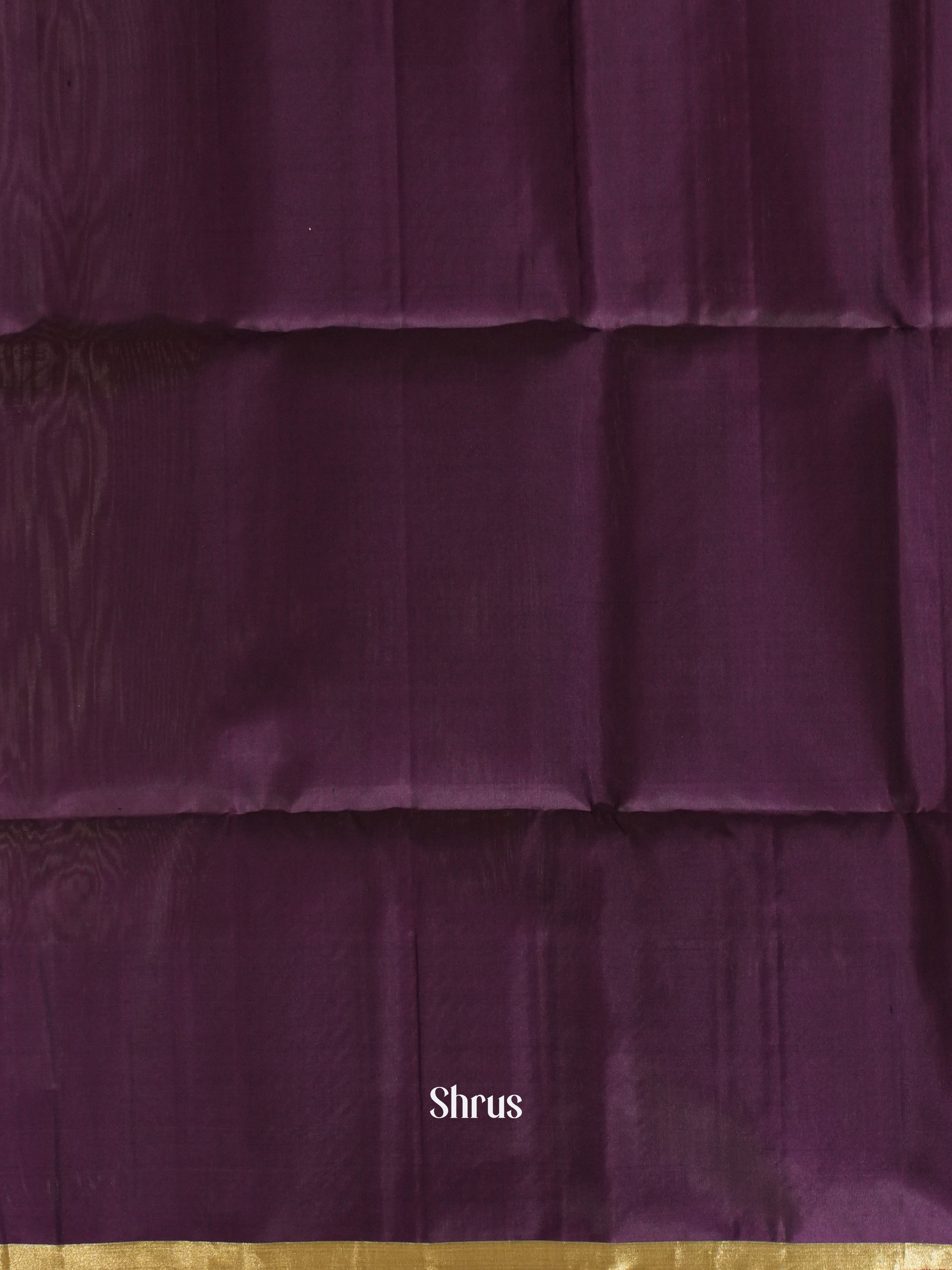 Grey Green & Violet - Soft Silk Saree