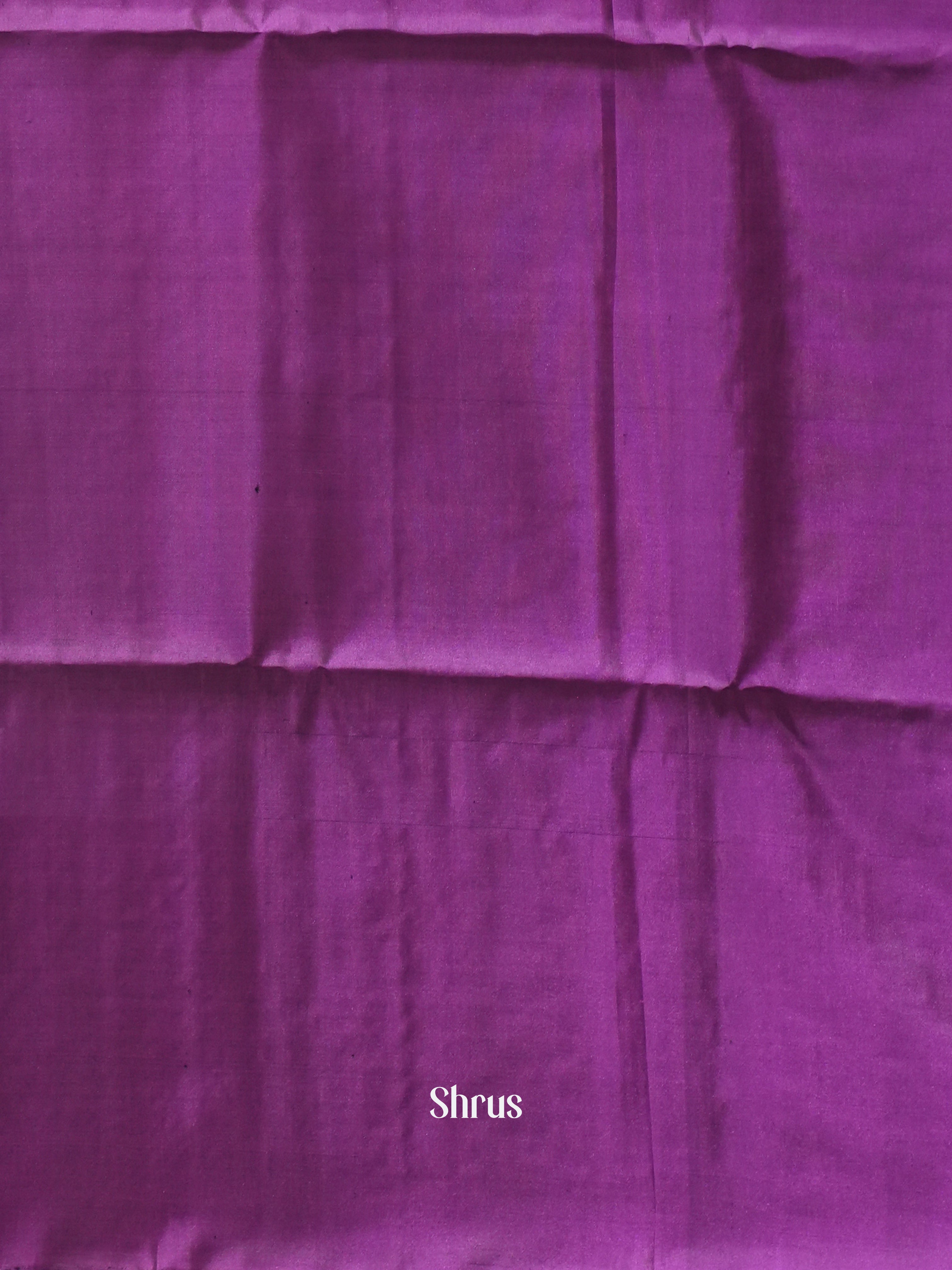 Green & Purple  - Soft Silk Saree