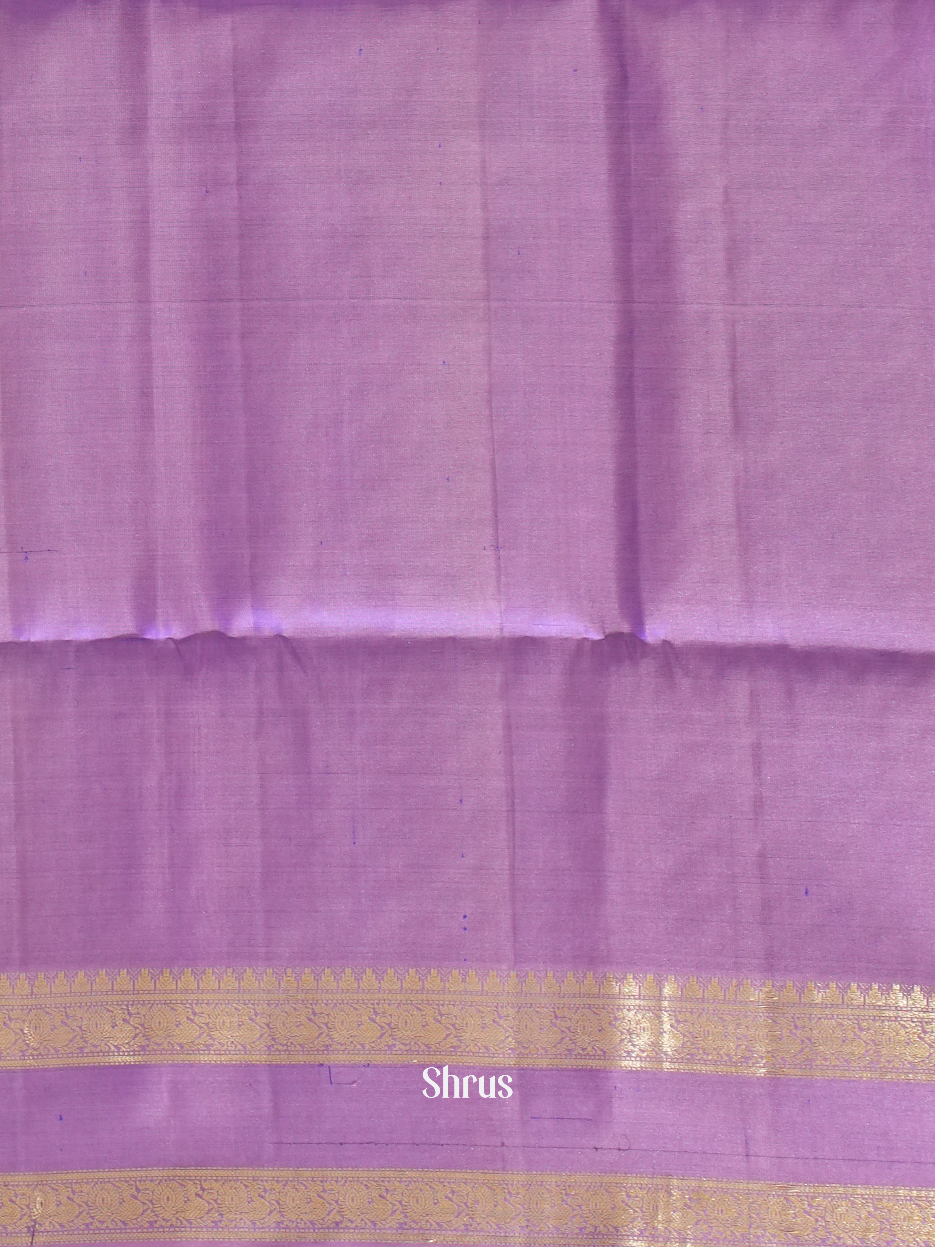 Grey & Lavender - Soft Silk Saree