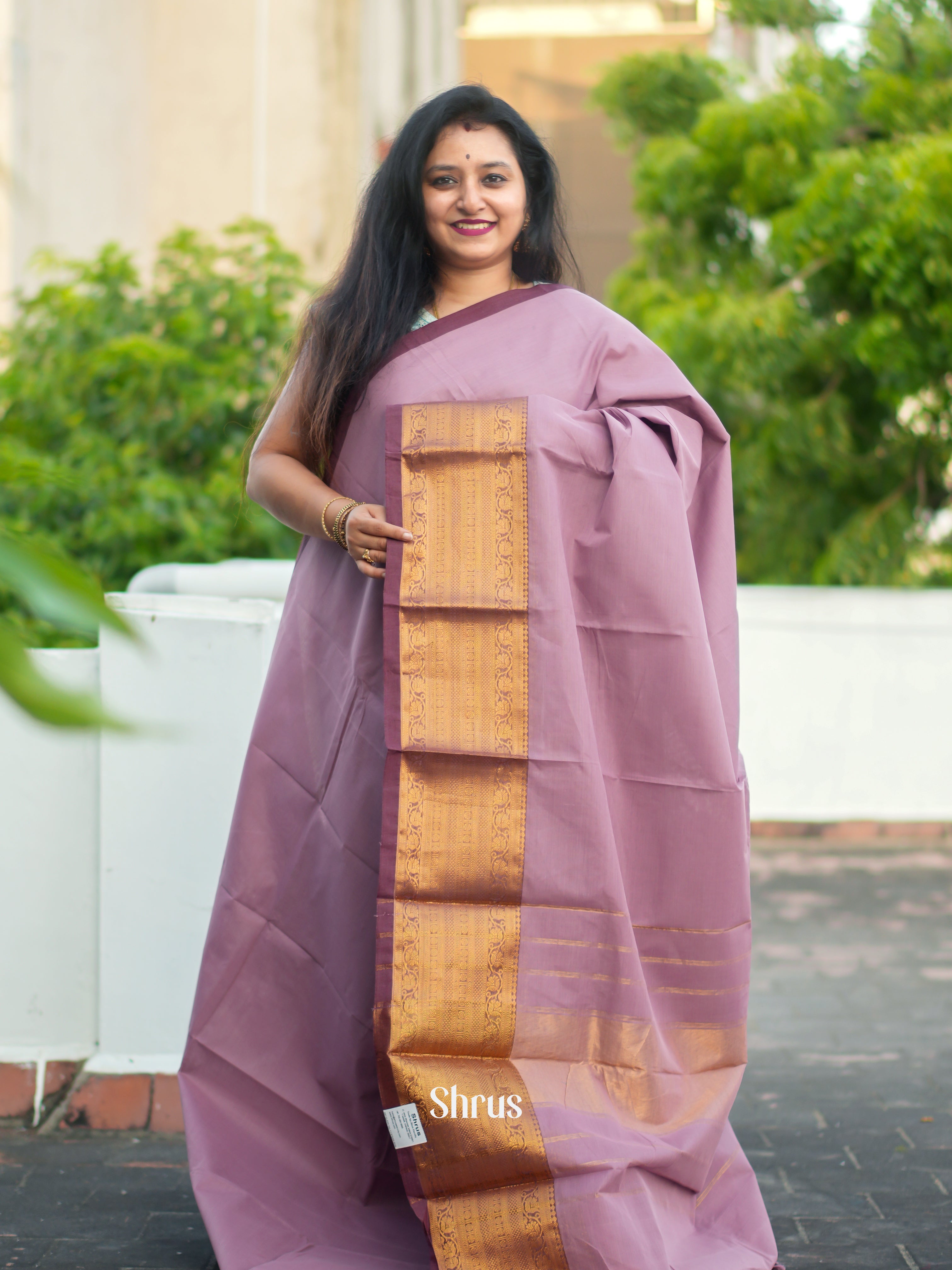 Purple - Chettinad Cotton Saree