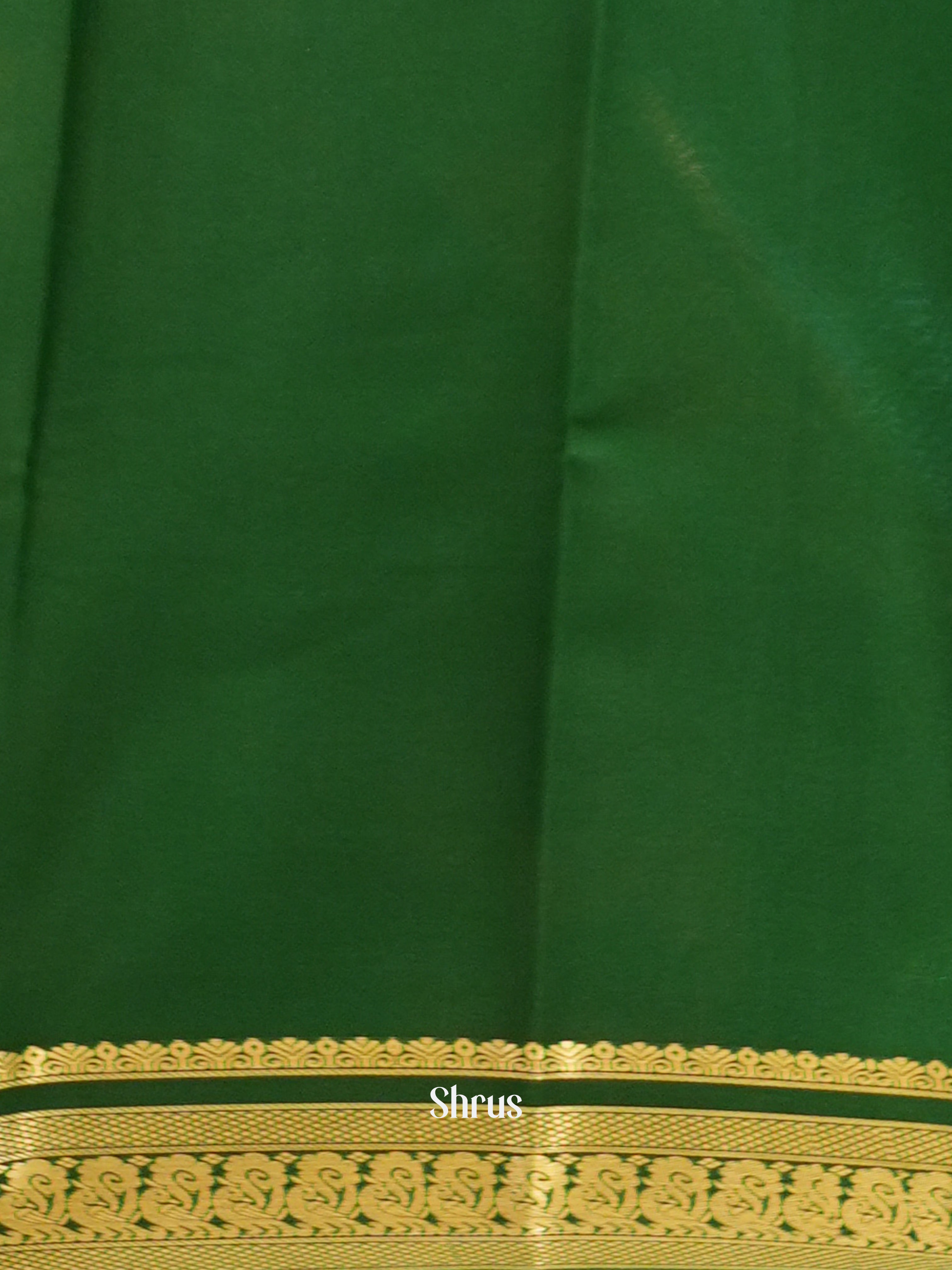 Teal Green & Green -Mysore Silk