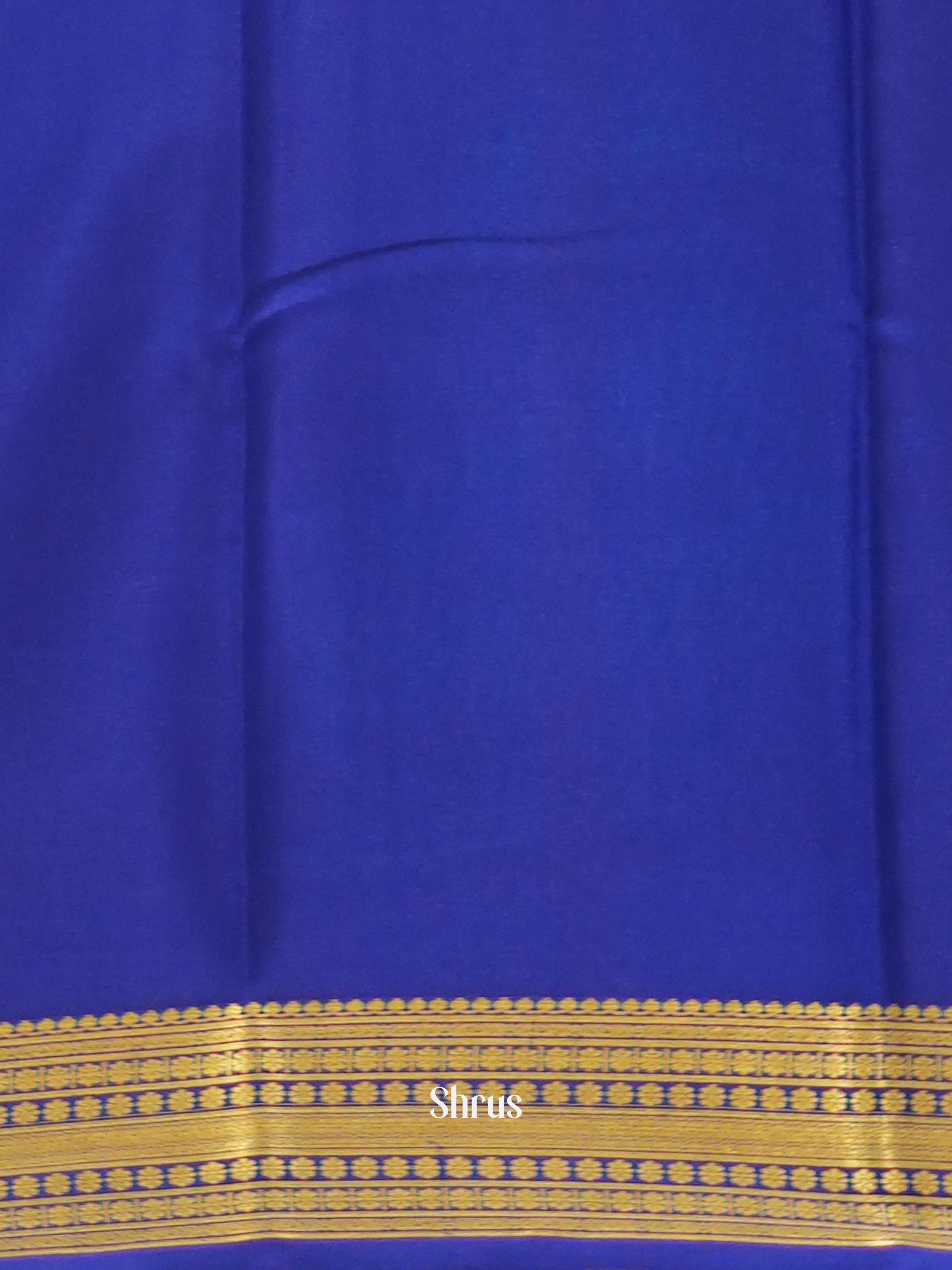 Sky Blue & Blue  -Mysore Silk