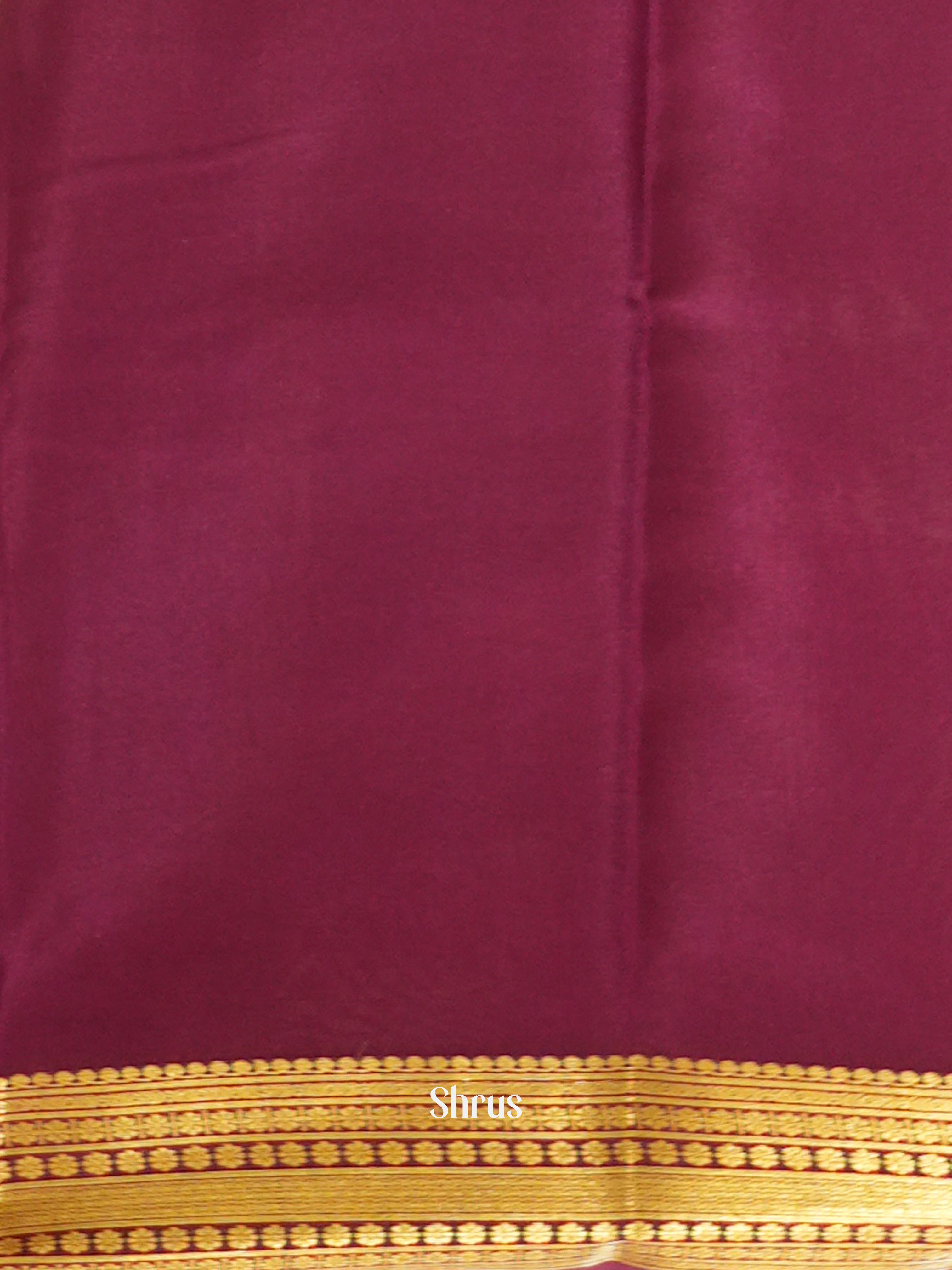 Pink & Wine -Mysore Silk