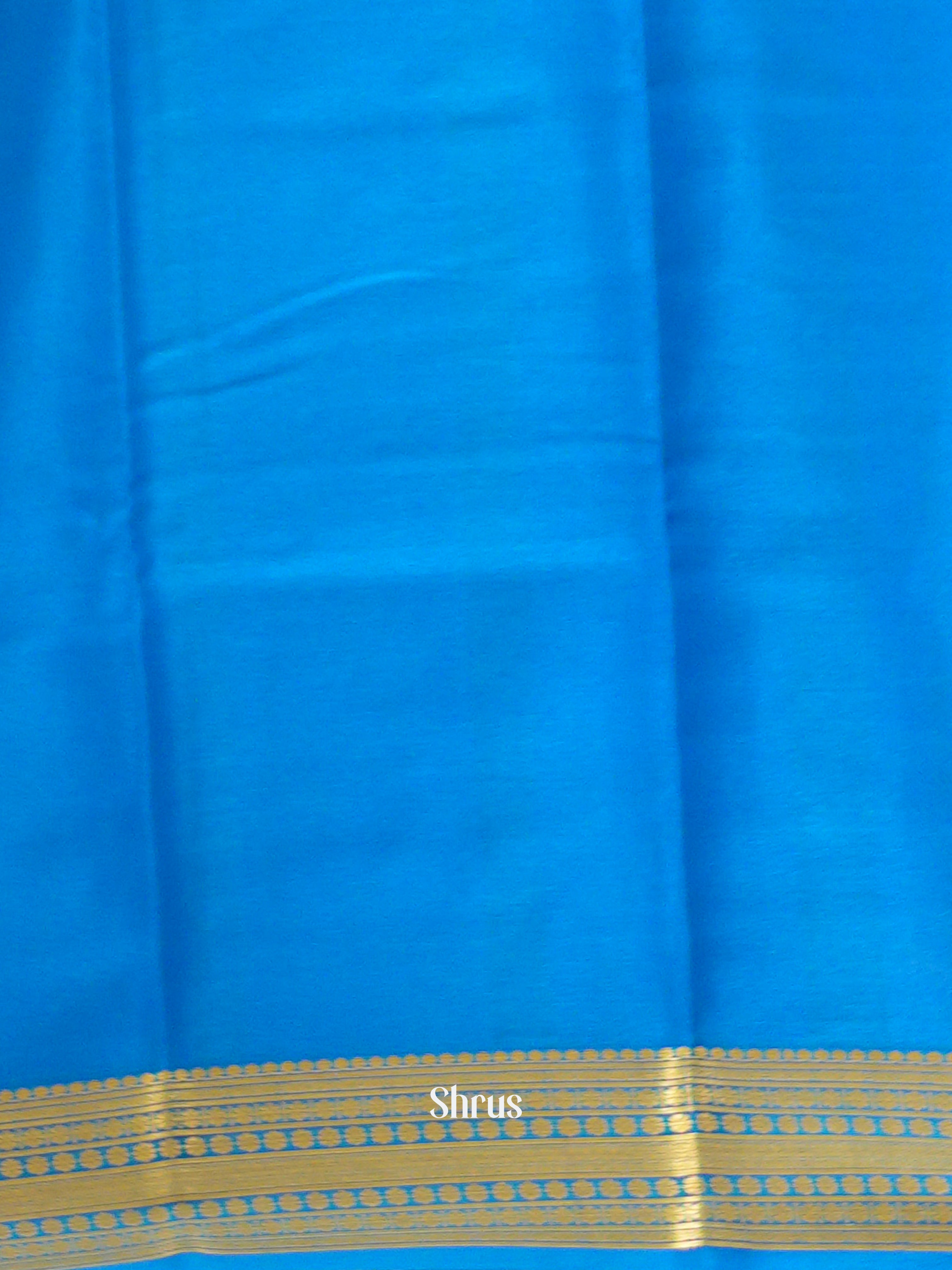 Blue & Sky Blue  -Mysore Silk