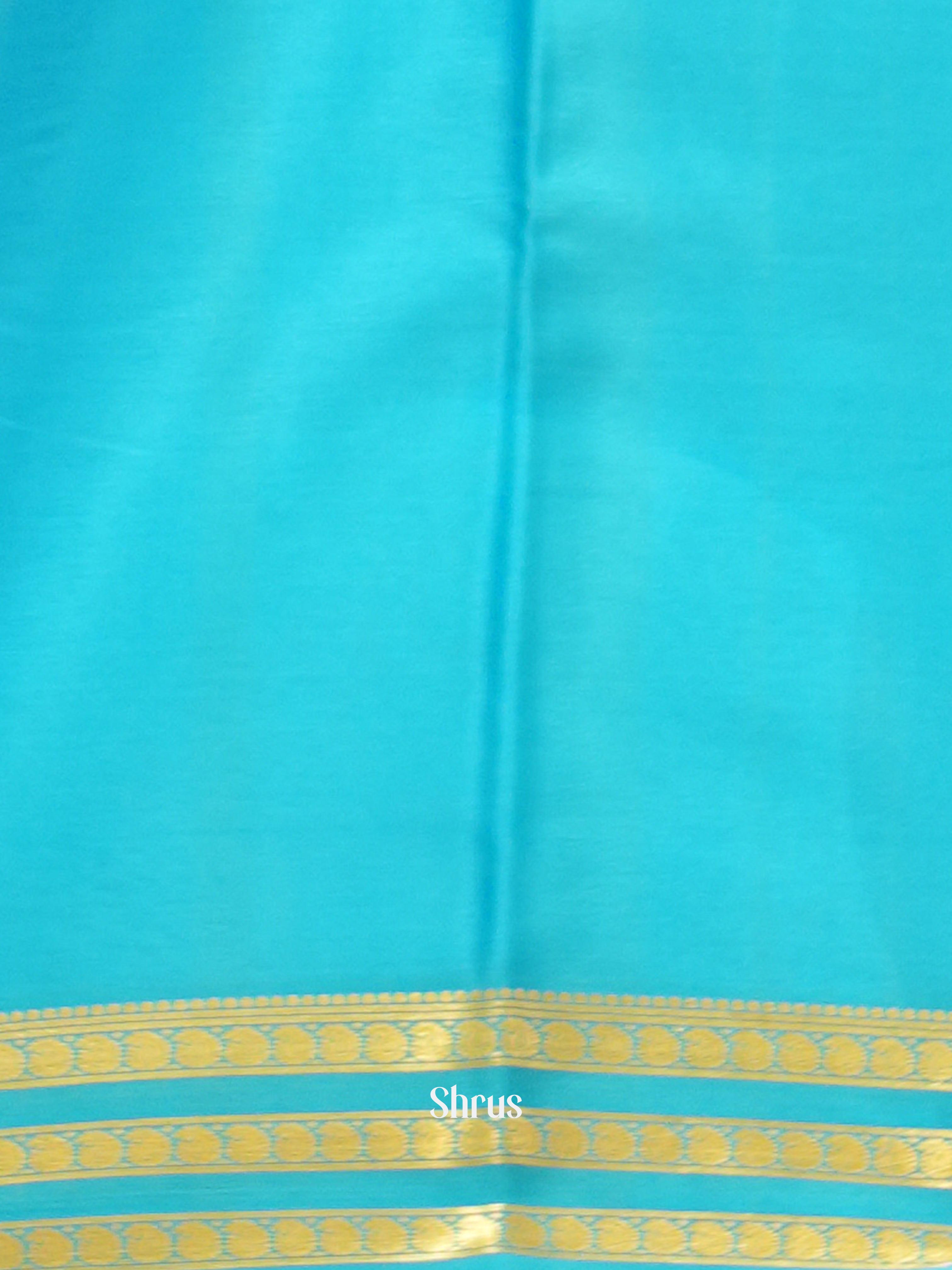 Blue & Sky Blue  -Mysore Silk