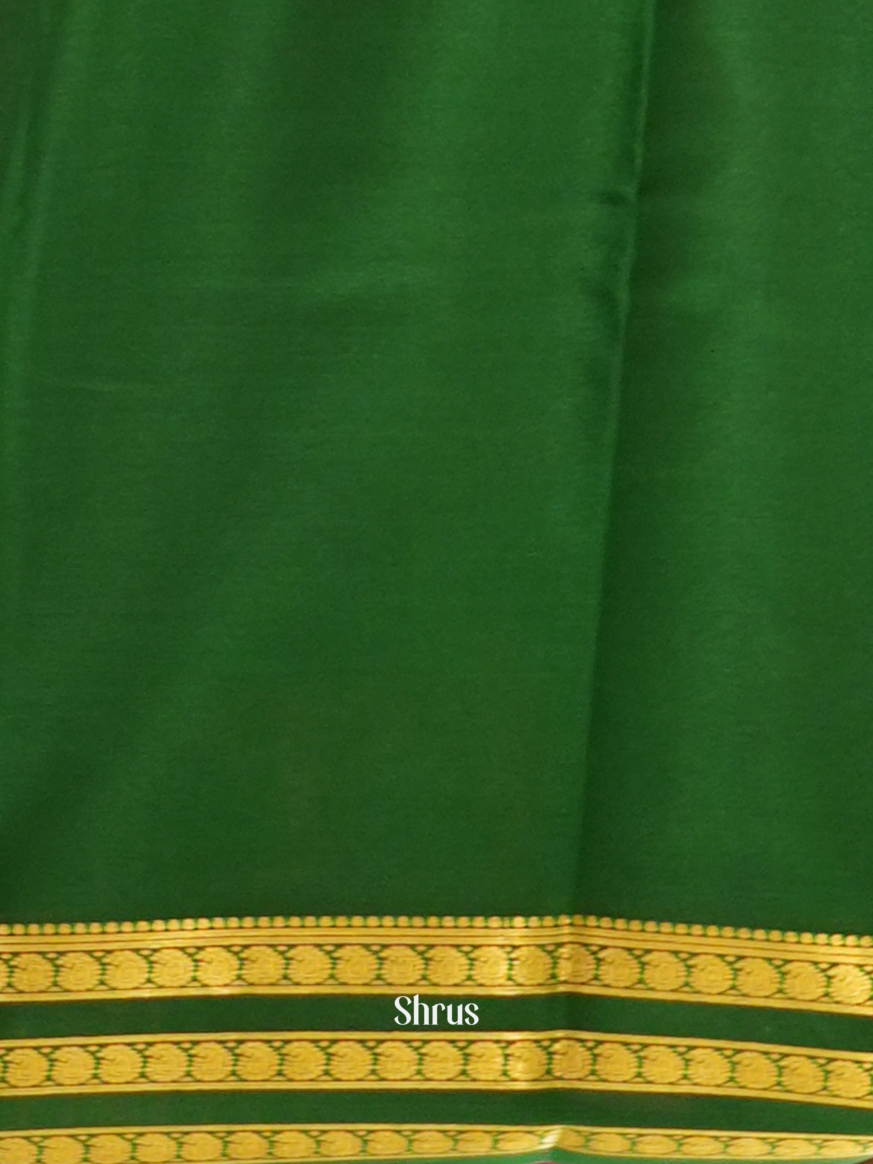 Red & Green  -Mysore Silk