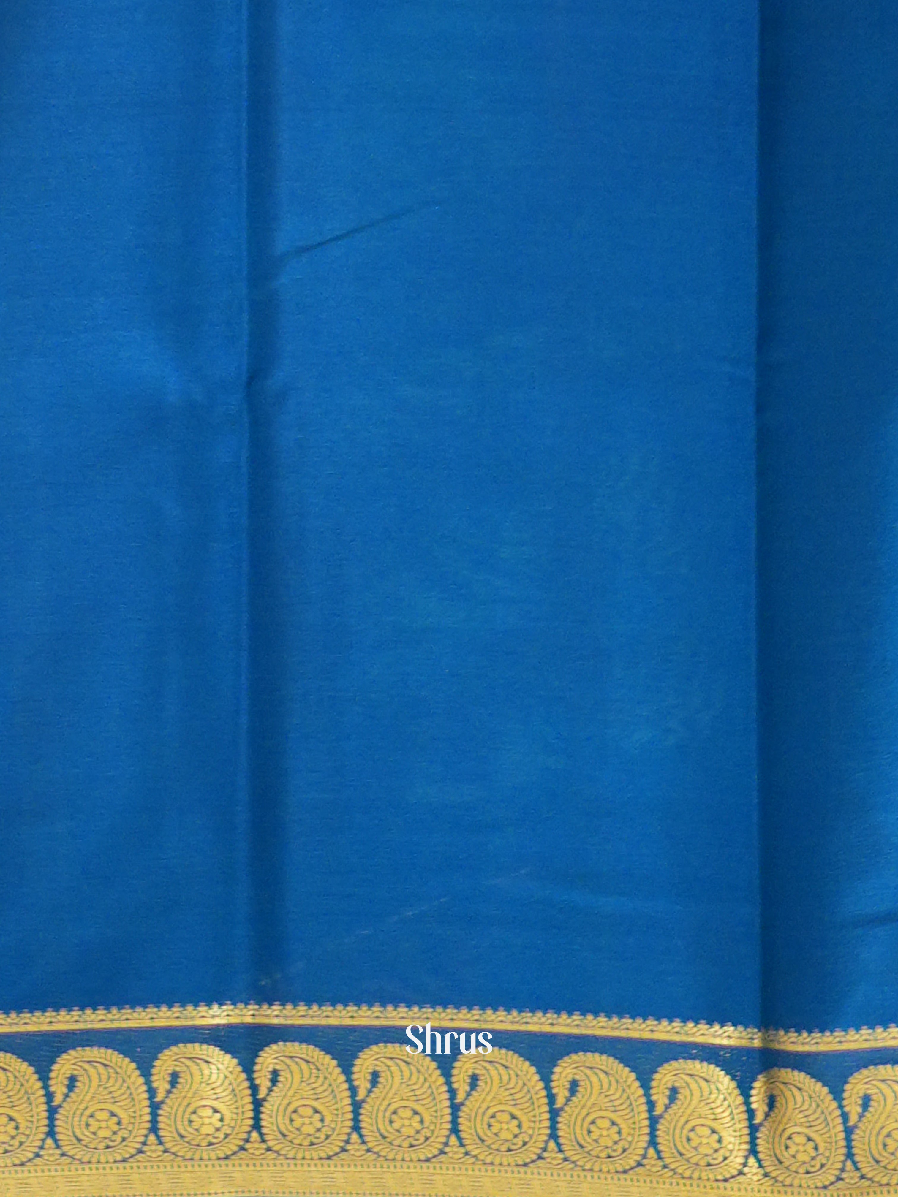 Teal Green & Blue -Mysore Silk