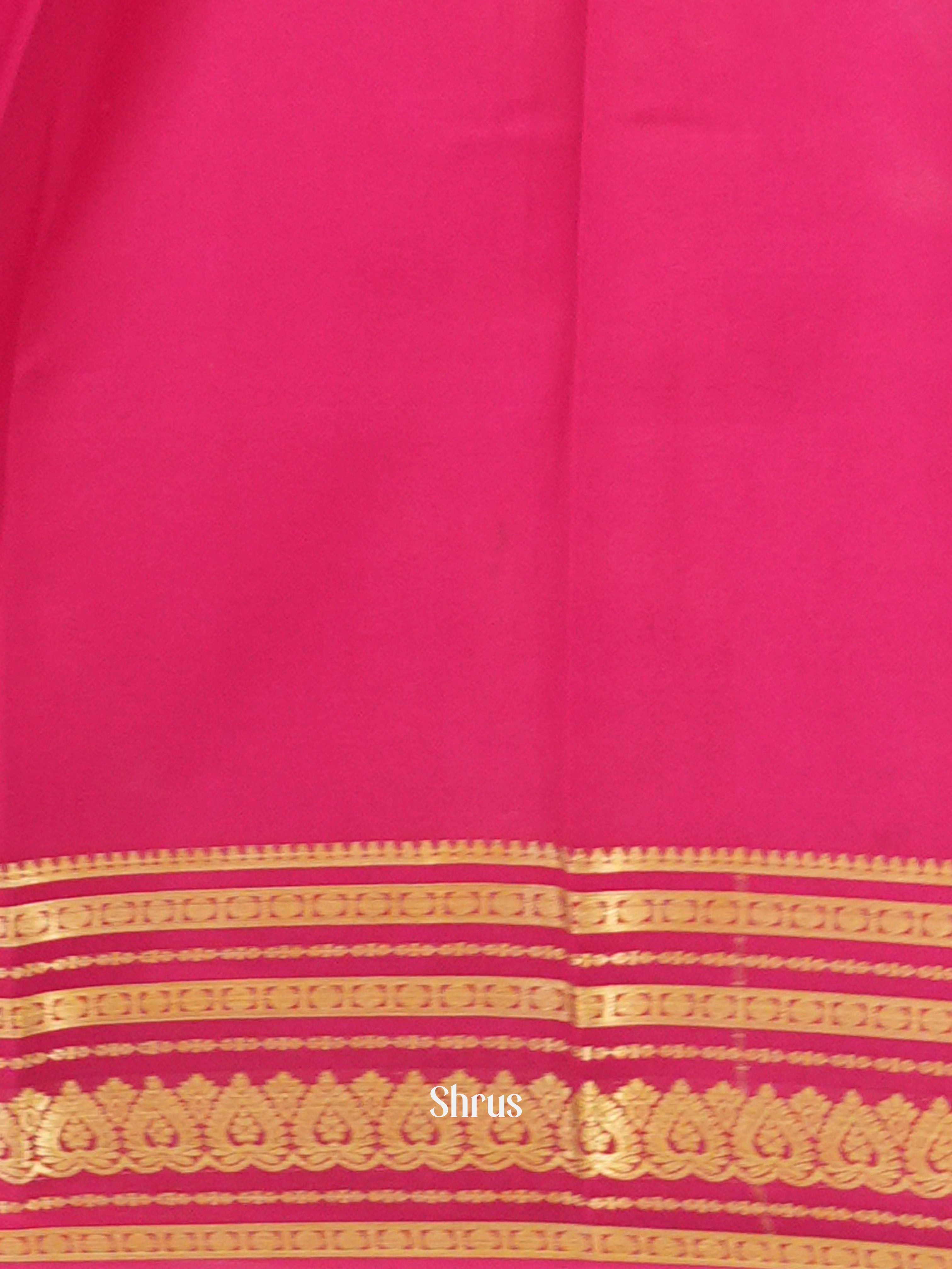 Green & Pink  -Mysore Silk