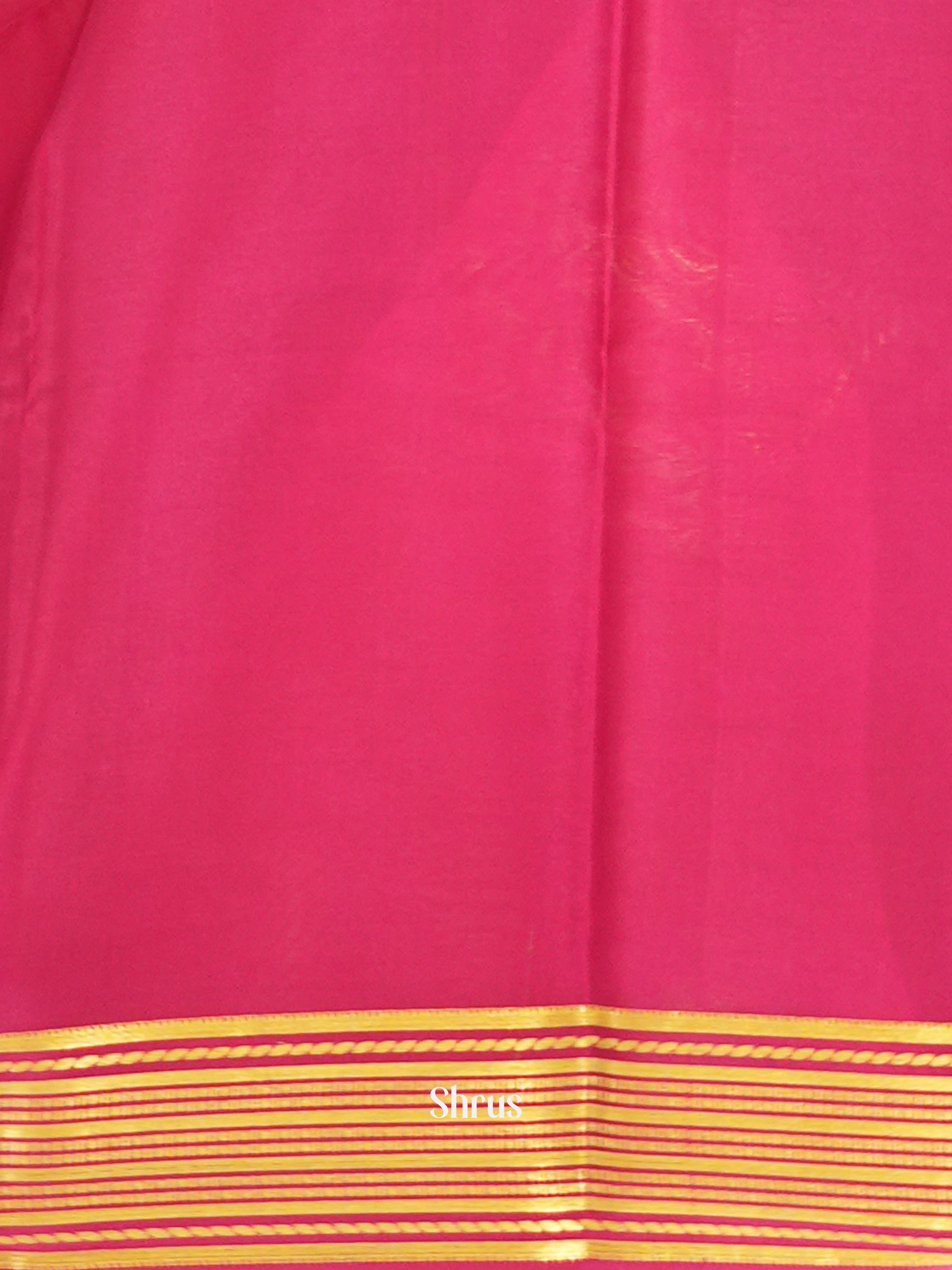 Dusty Brown & Pink -Mysore Silk