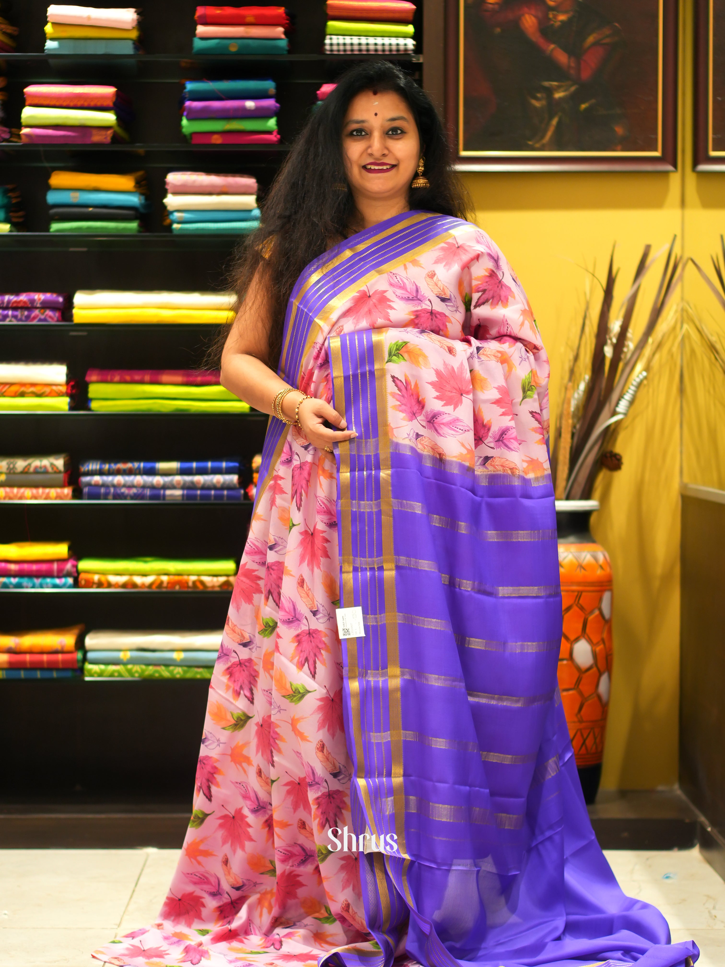 Pink & Purple -Mysore Silk