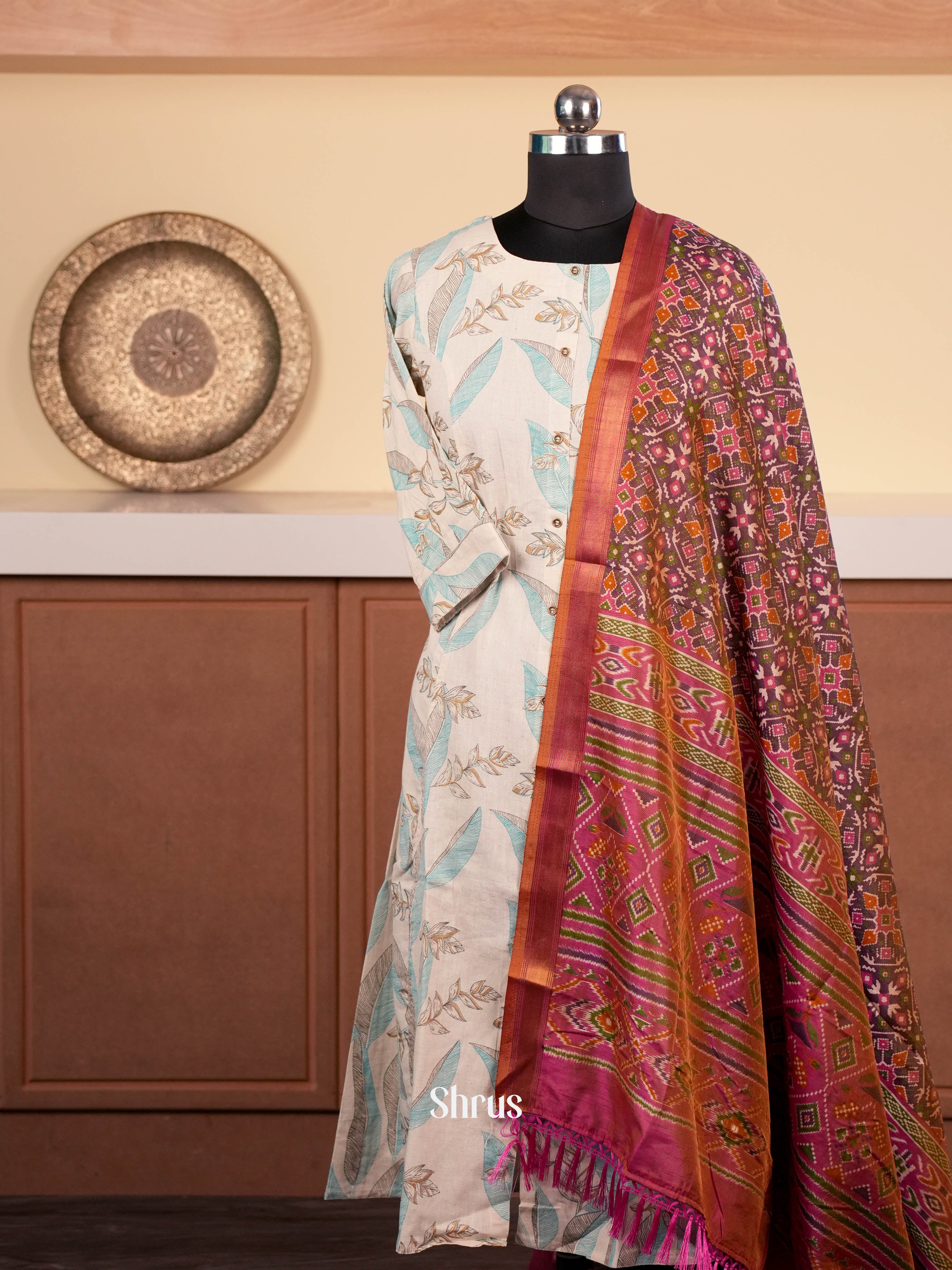 Double Shaded Violet & Pink  - Dupatta