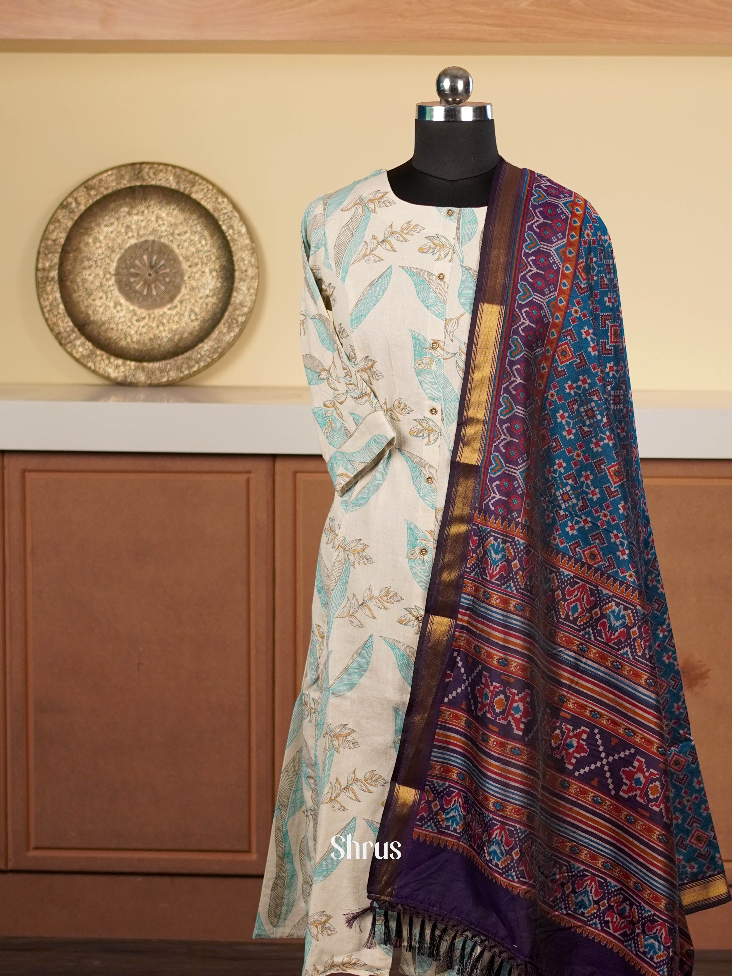 Blue & Violet  - Dupatta