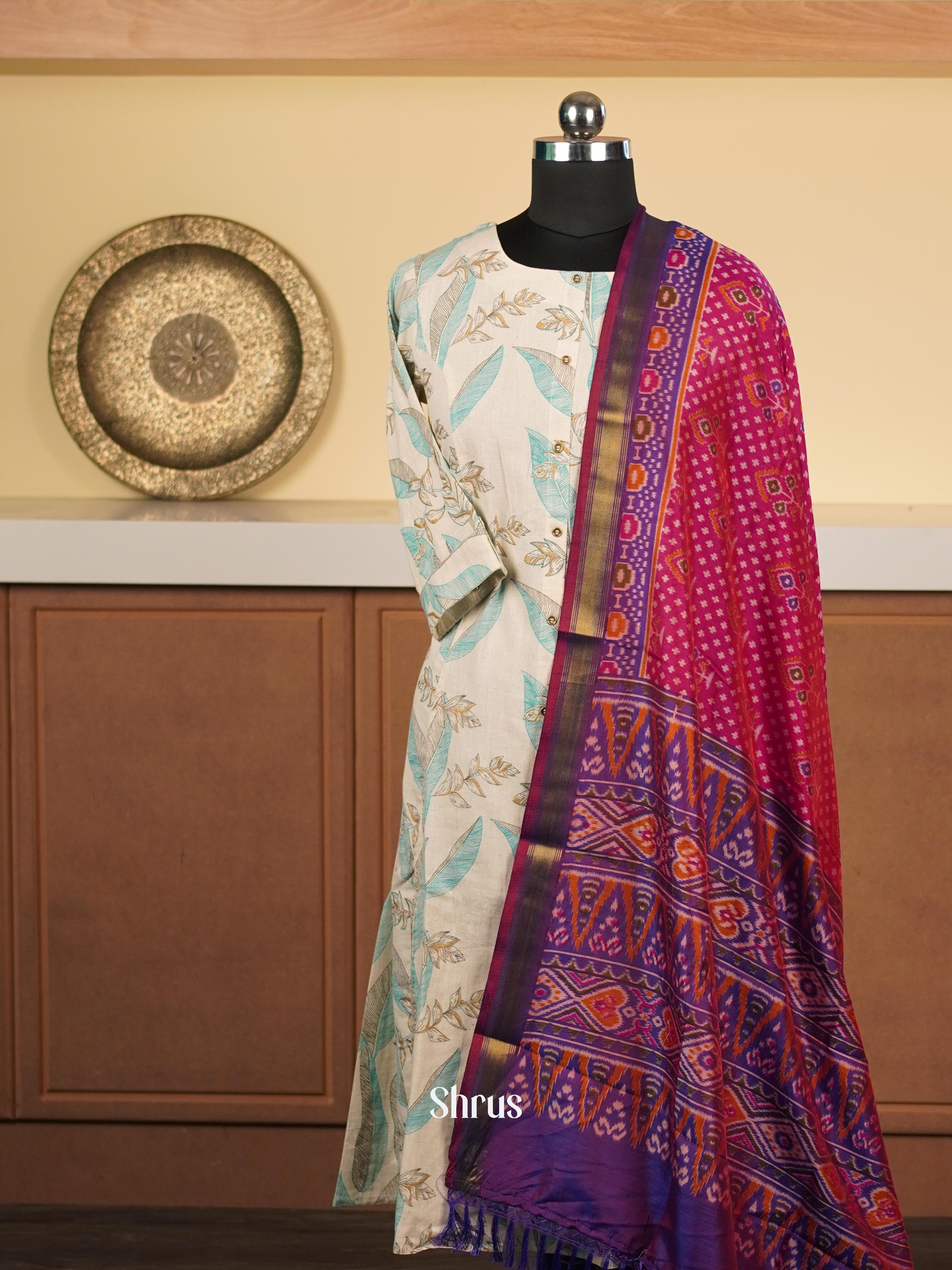 Pink & Violet - Dupatta