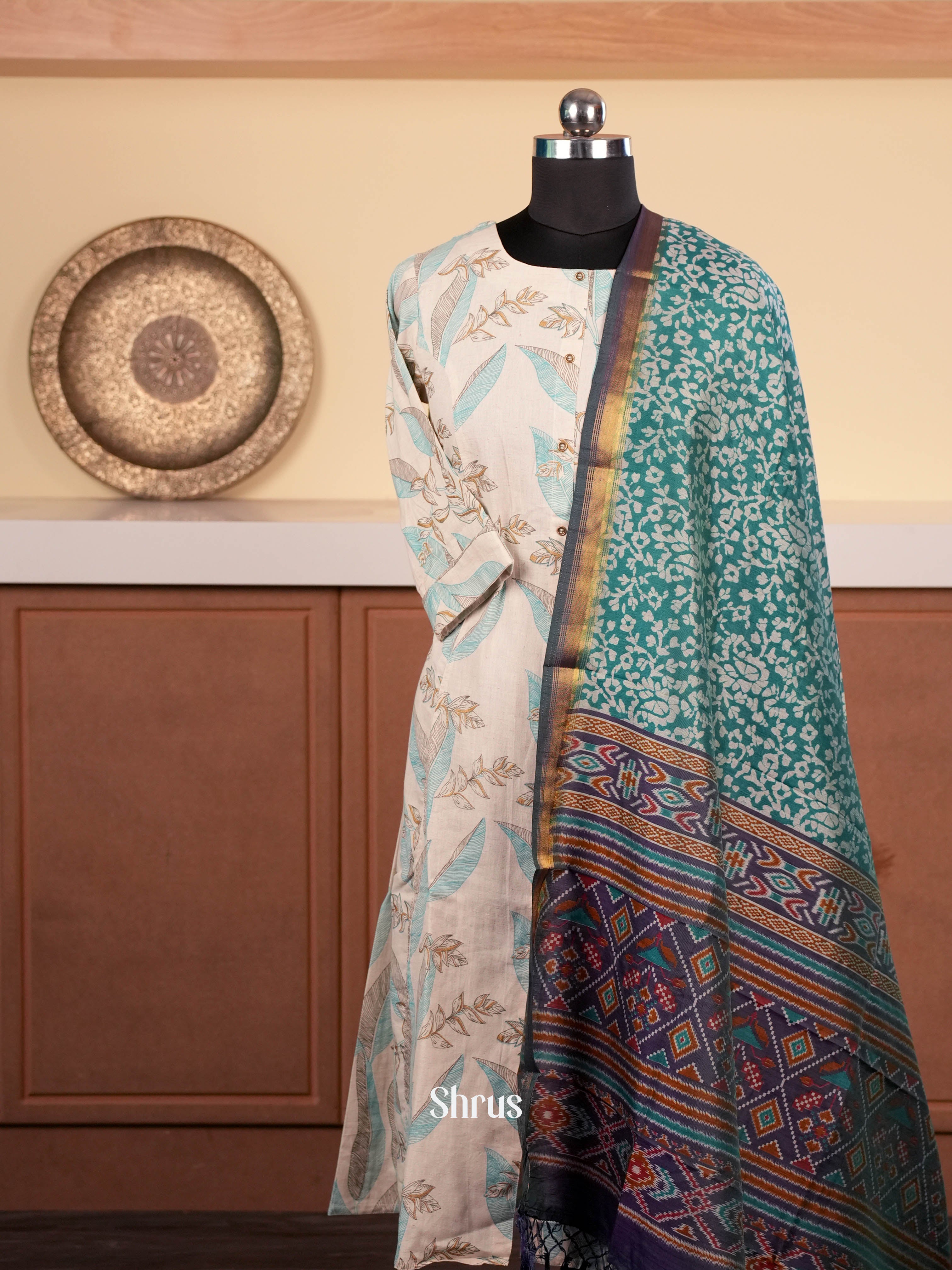 Teal & Indigo  -  Dupatta