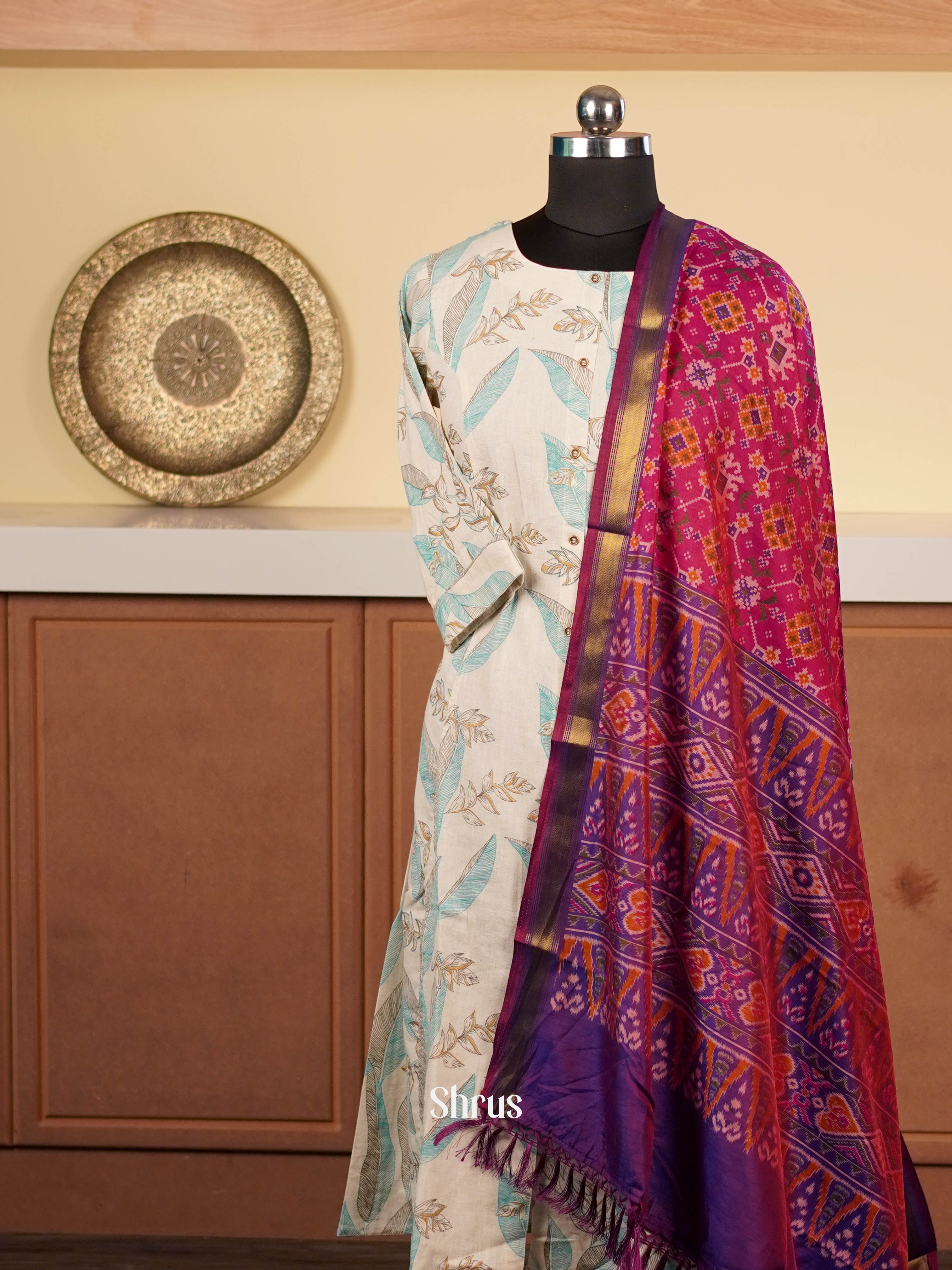 Double Shaded Pink & Violet  - Dupatta