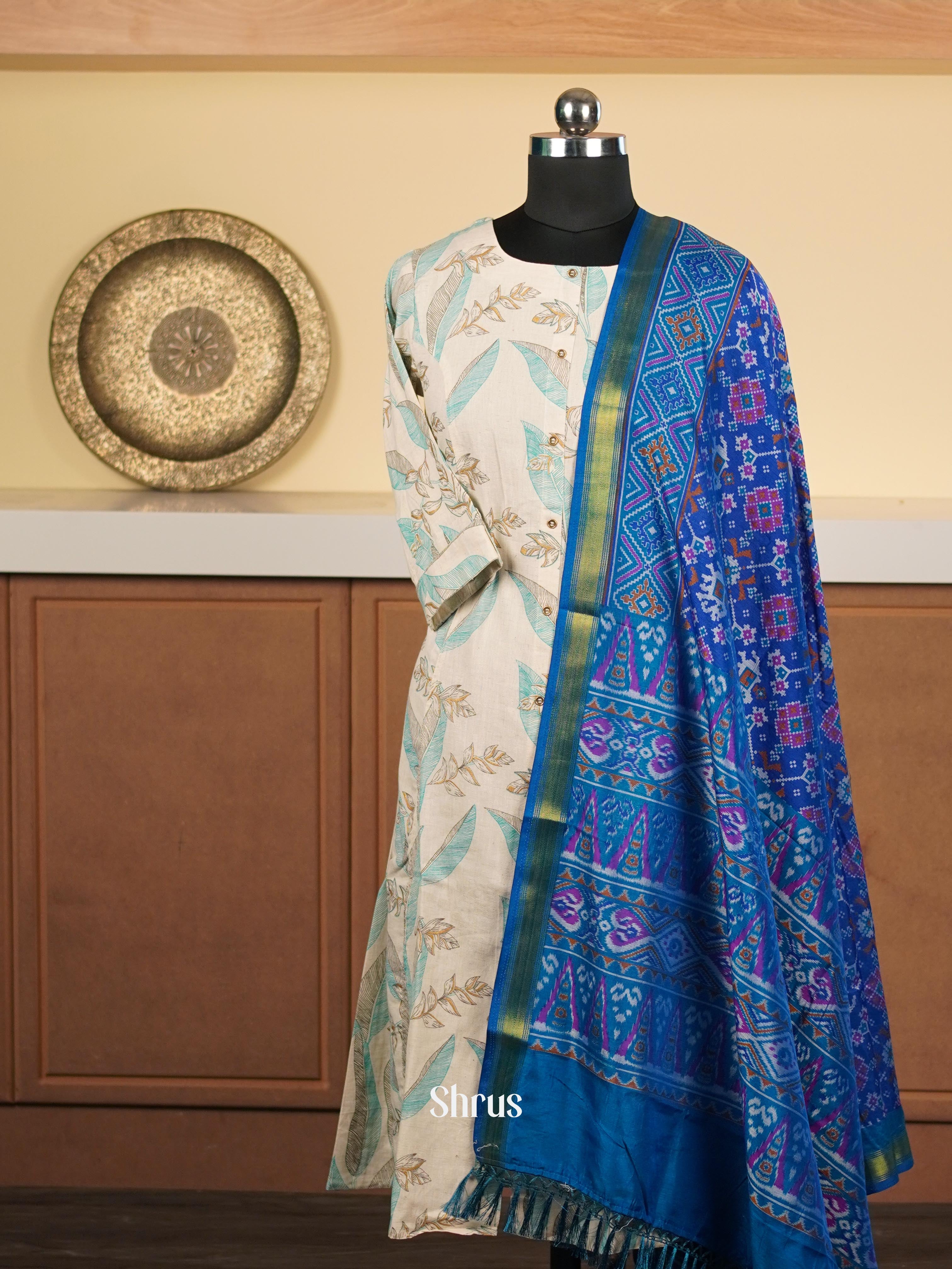 Shades Of Blue  - Dupatta