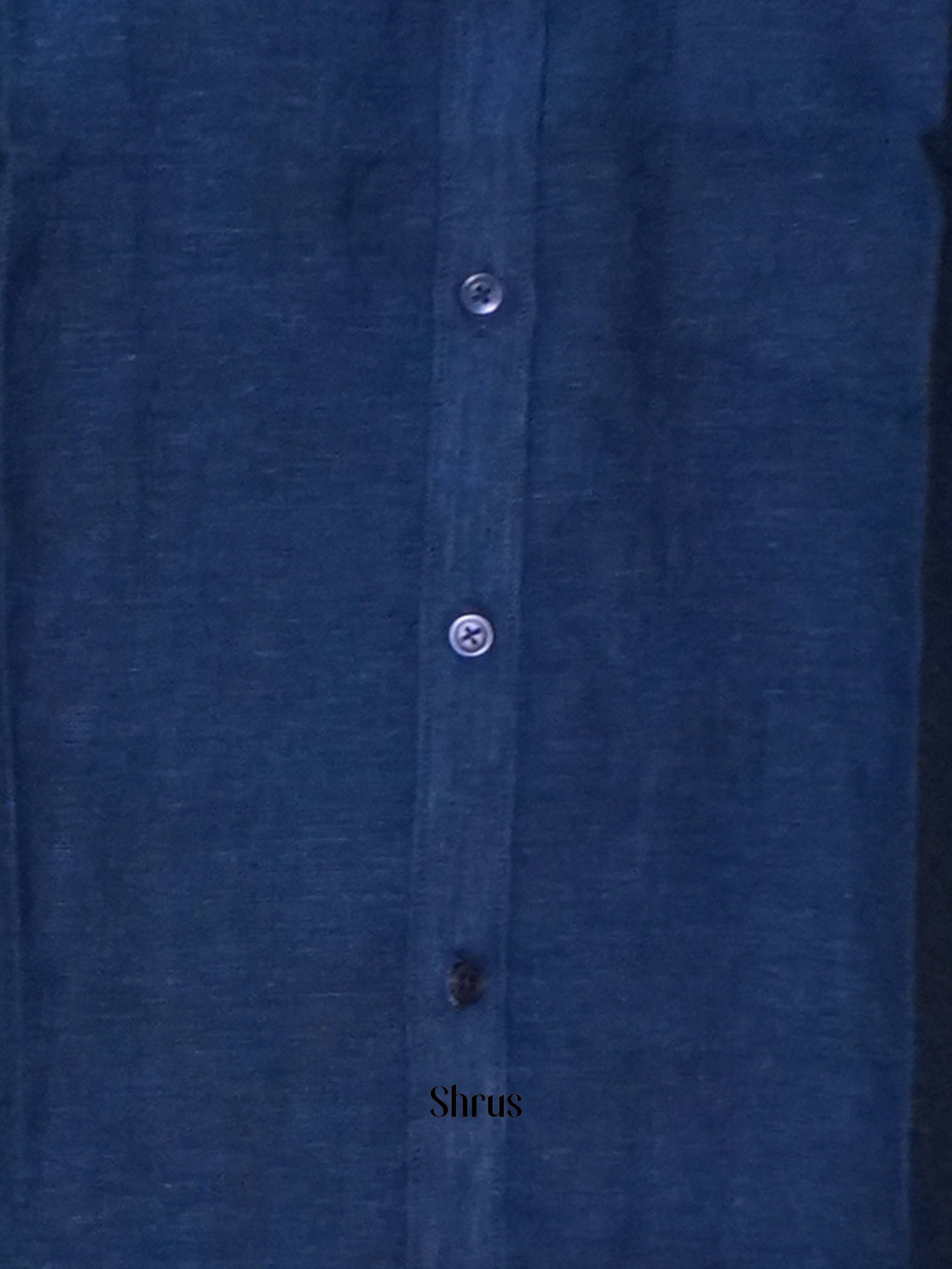 Blue - Pure Linen Readymade Shirts