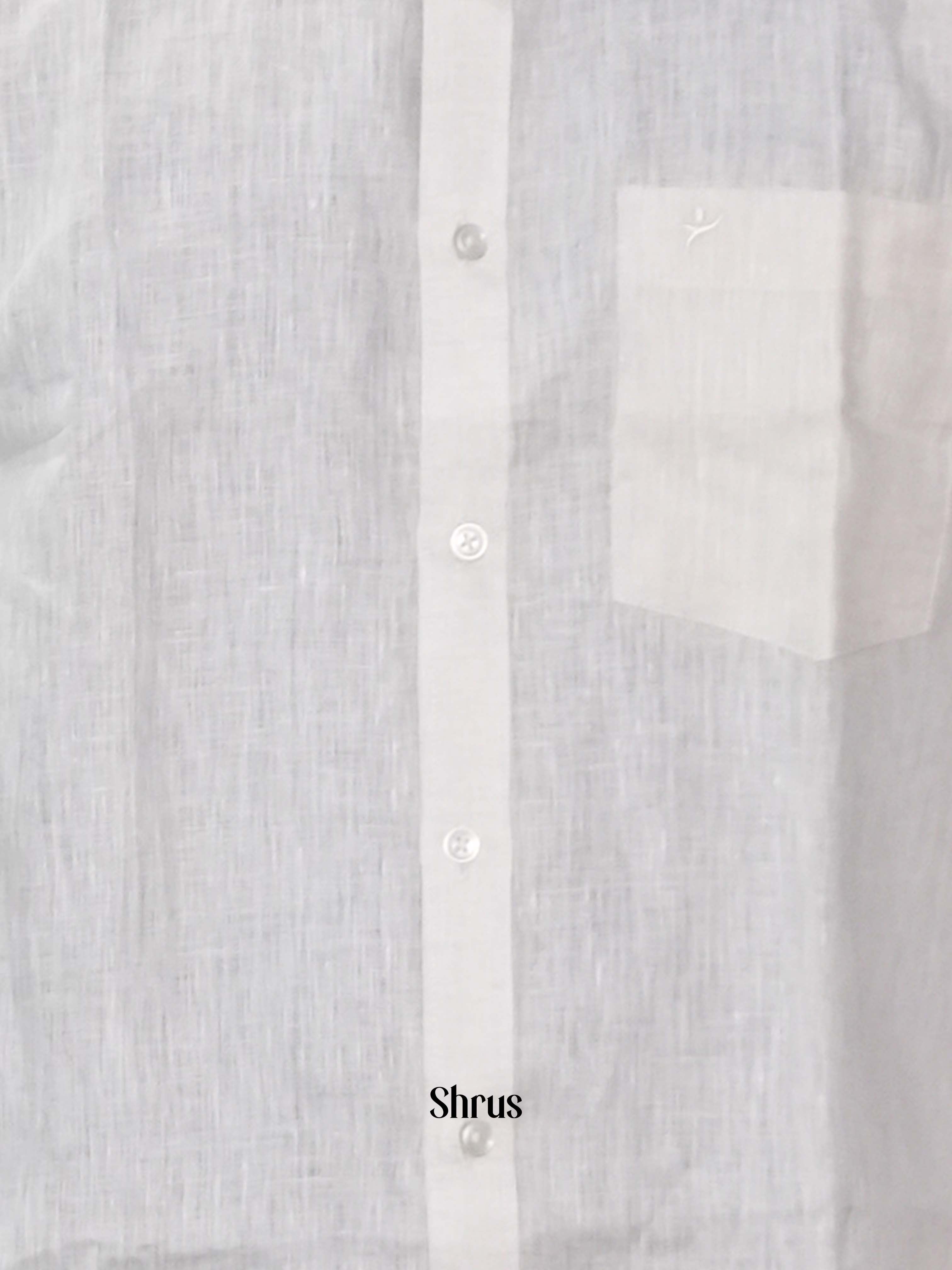 White - Pure Linen Readymade Shirts