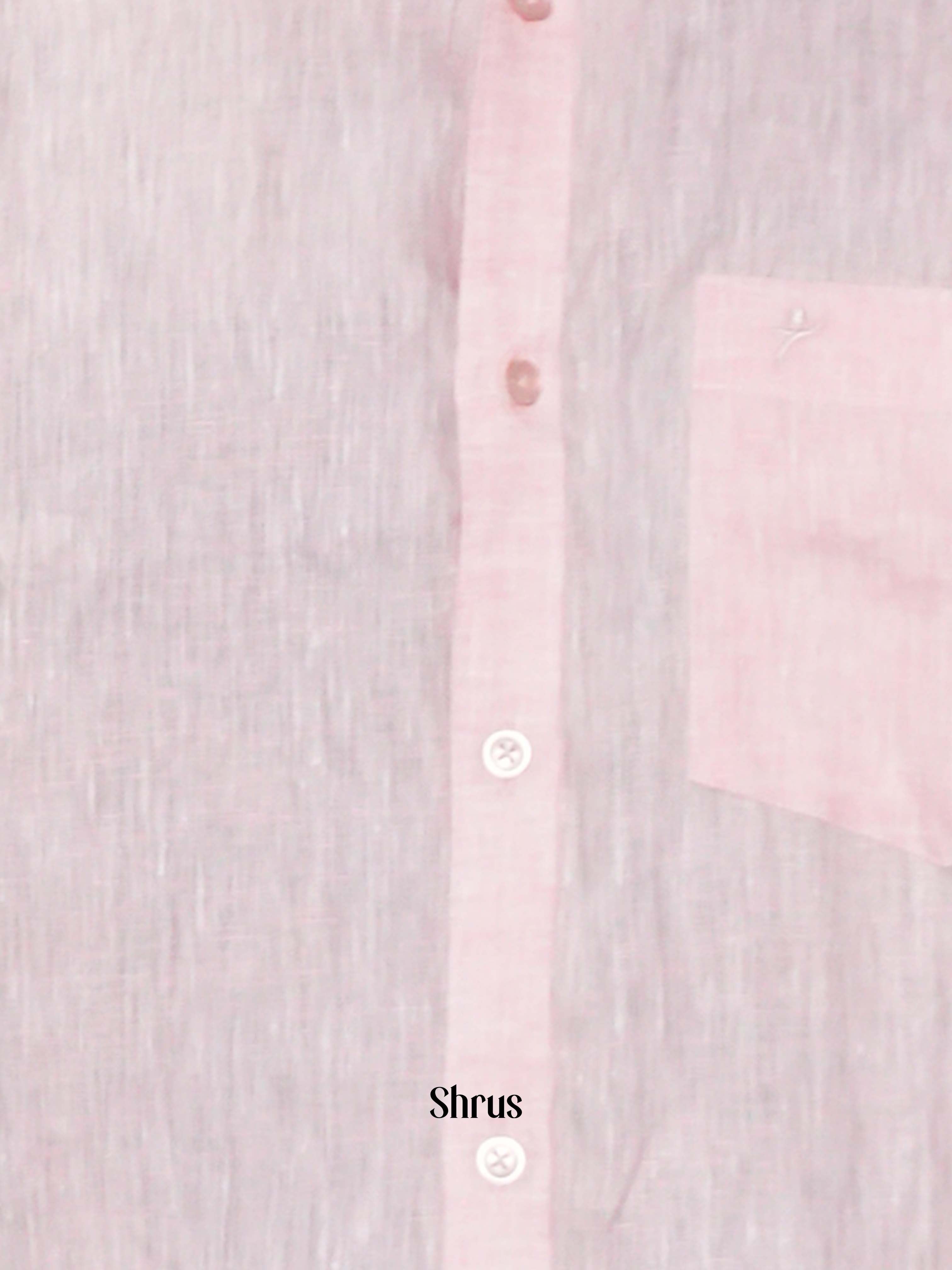 Pink -Pure Linen Readymade Shirts