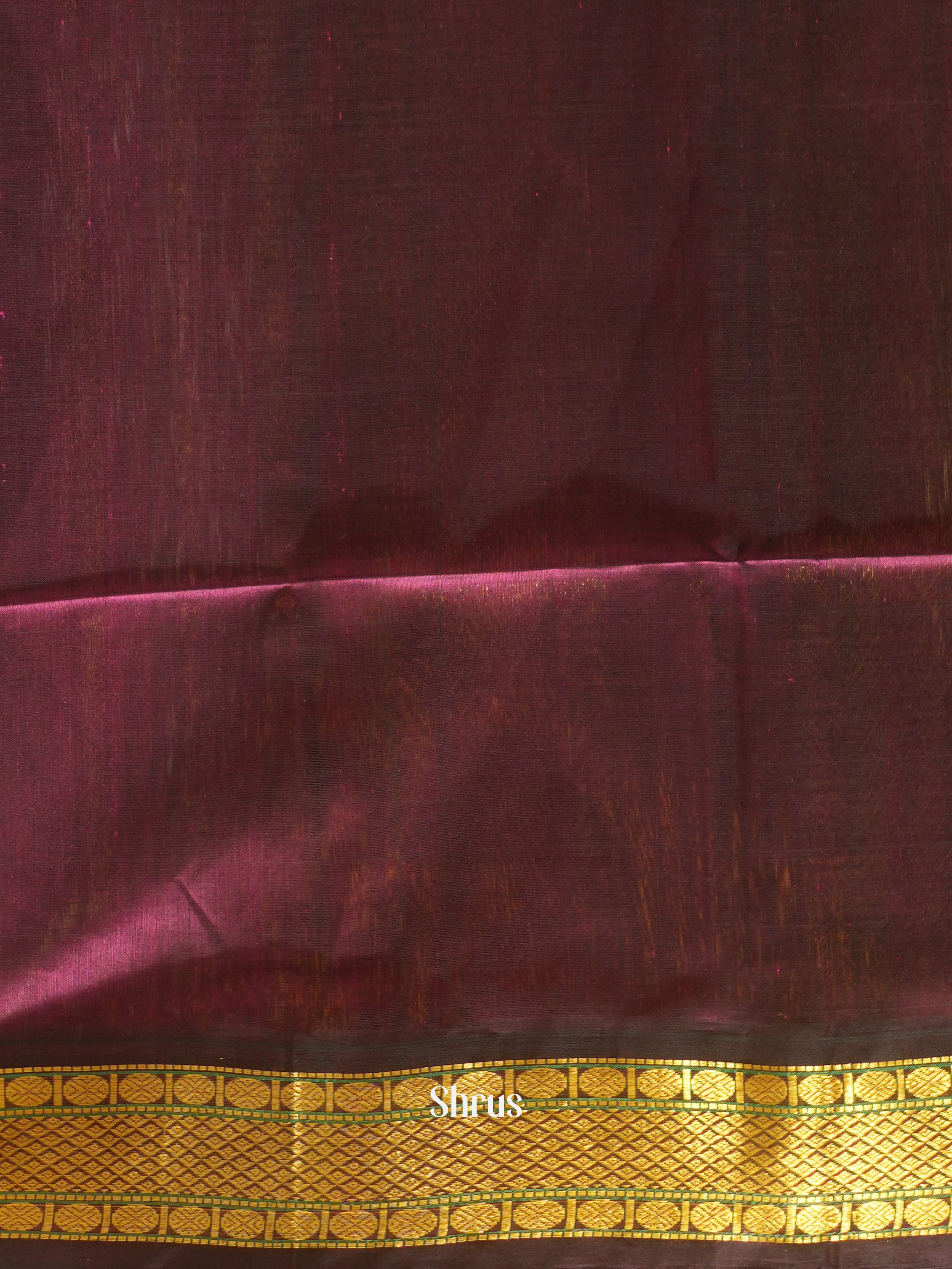 Green & Purple - Silk Cotton Saree