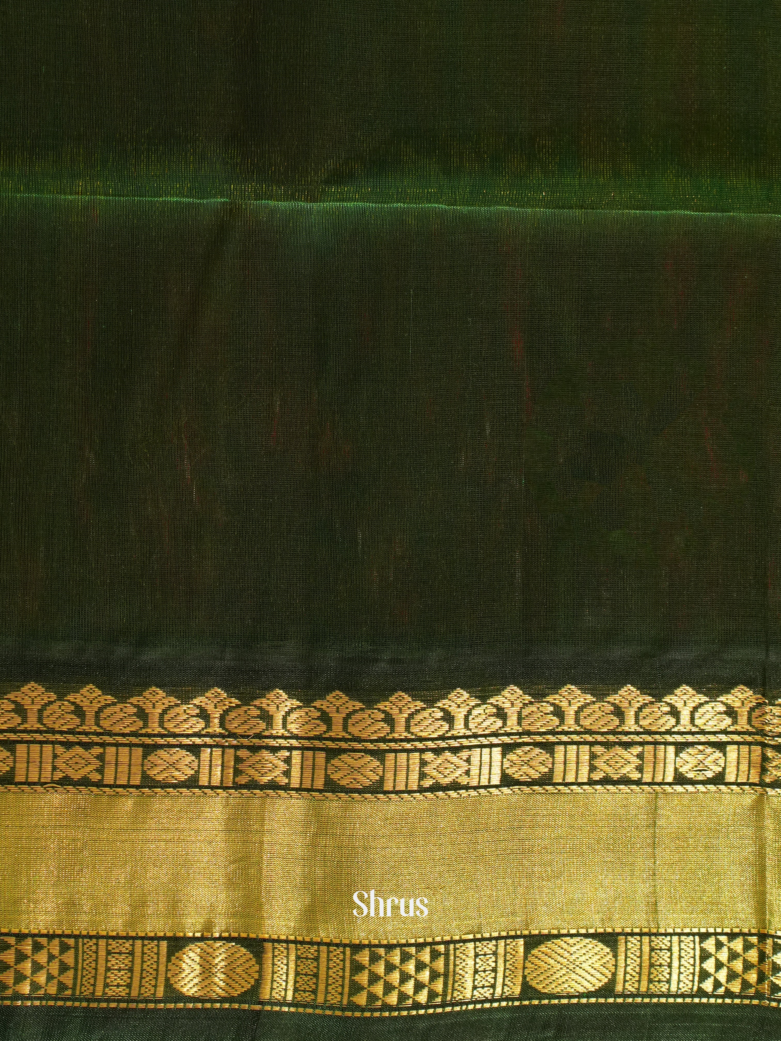 Red & Green- Silk Cotton Saree