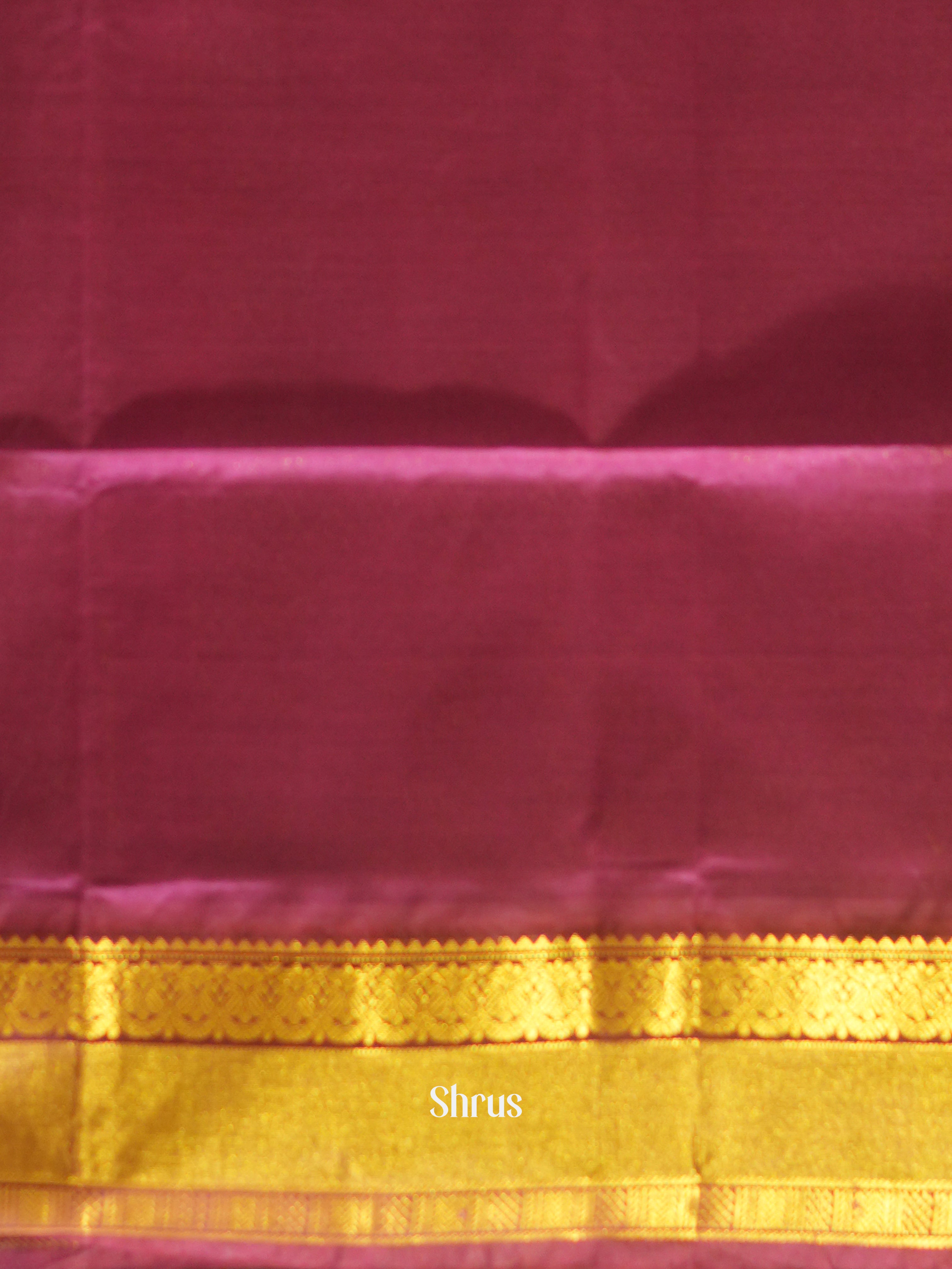 Green & Purple - Silk Cotton Saree