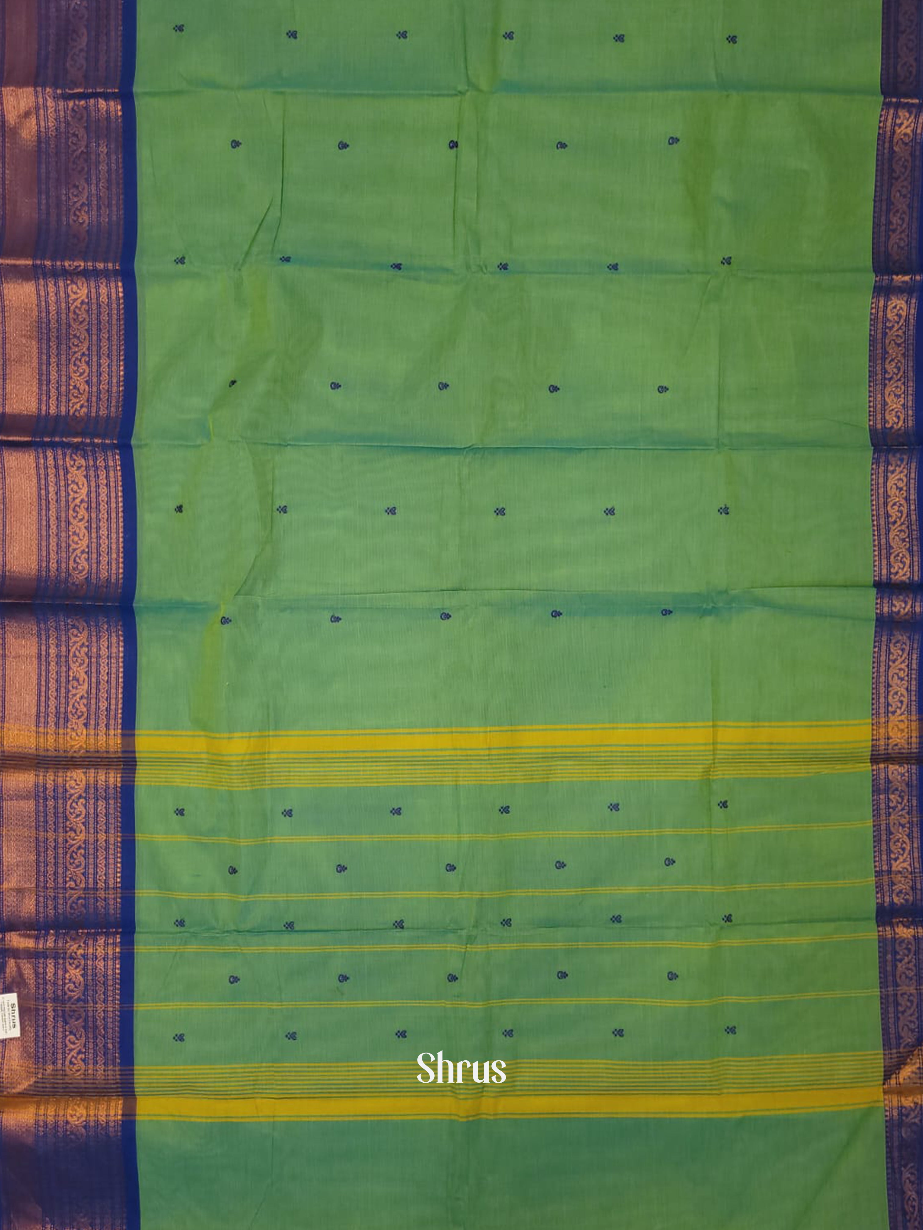 Green & Blue- Chettinad Cotton Saree