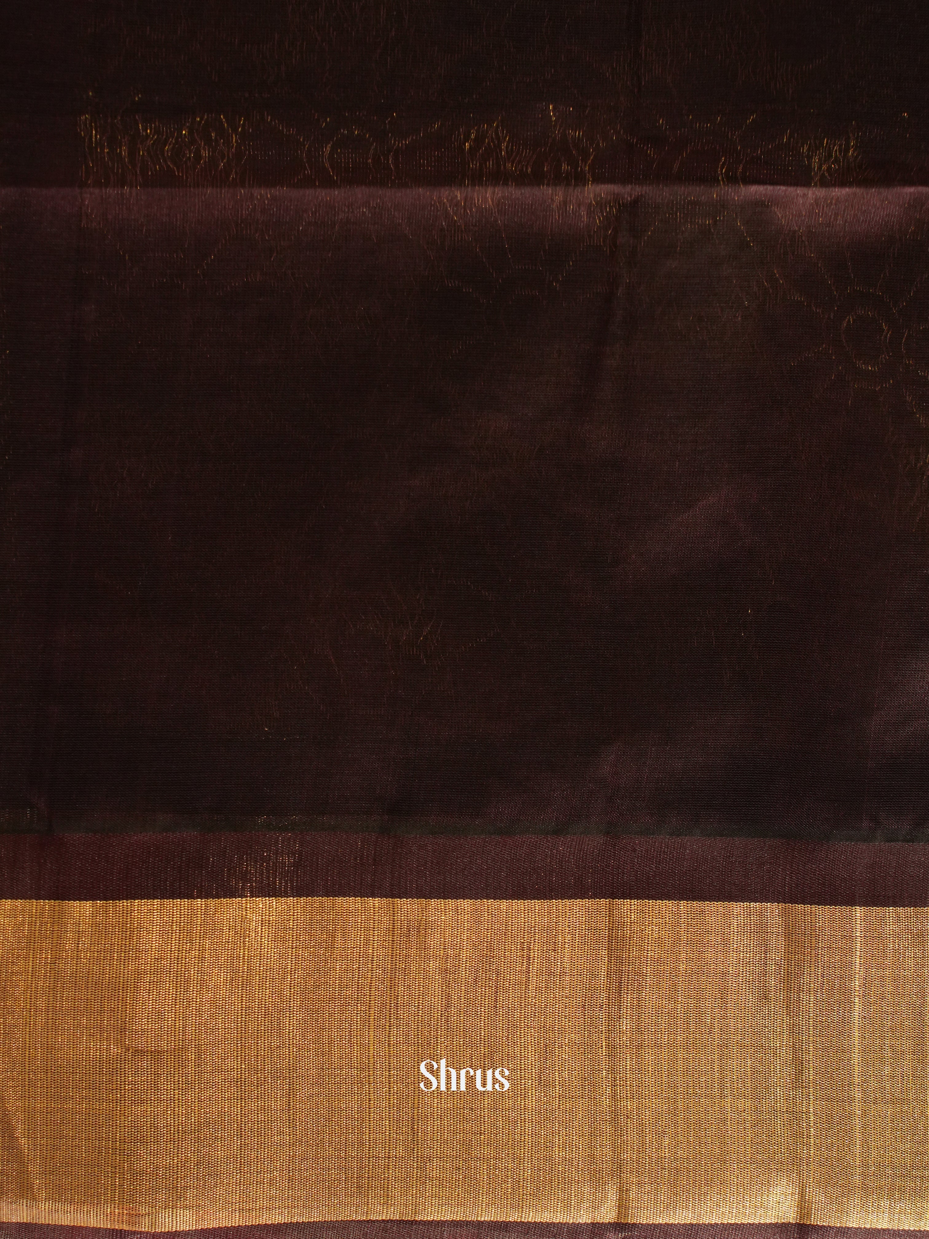 Red & Brown - Silk Cotton Saree