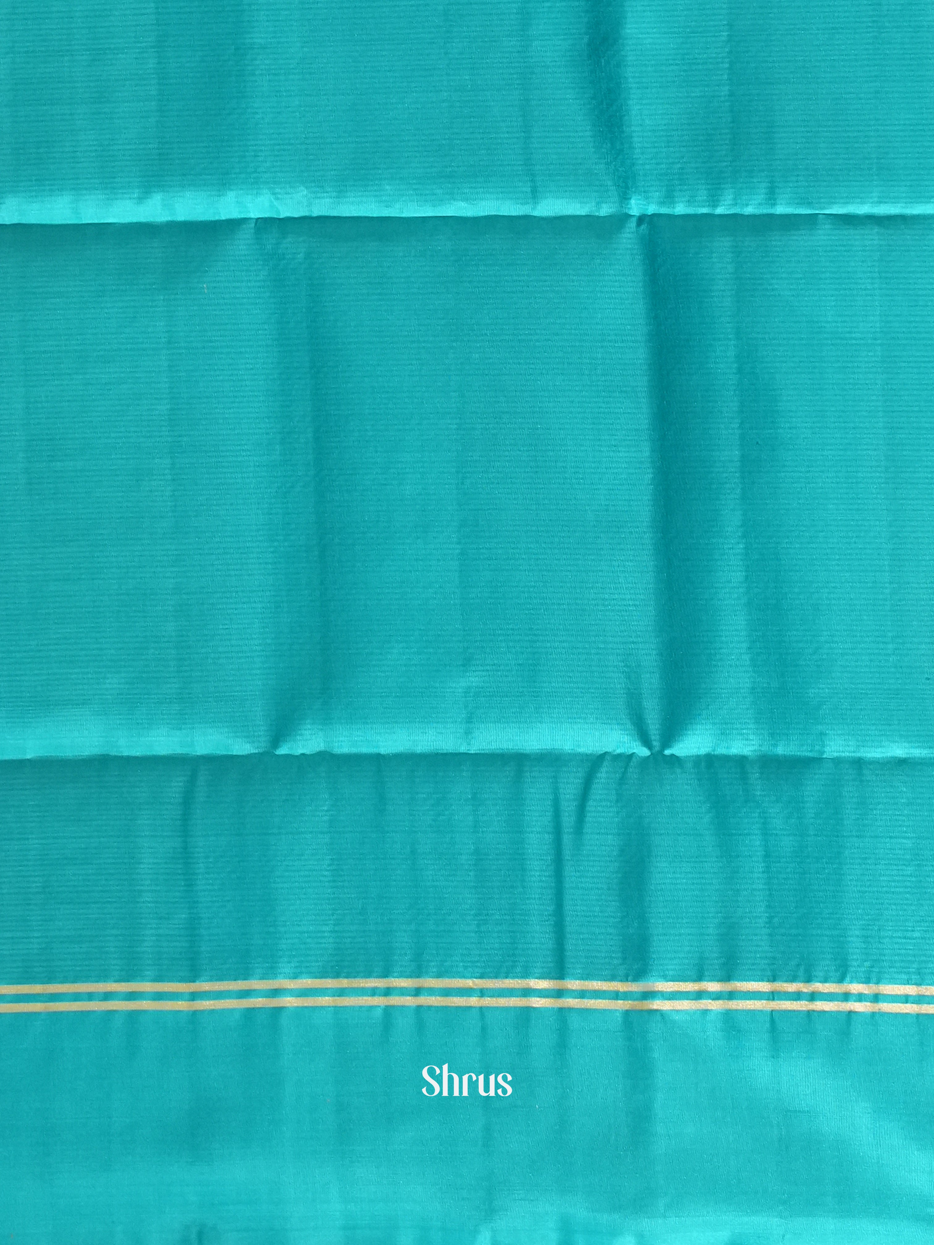 Blue & Teal - Soft Silk Saree