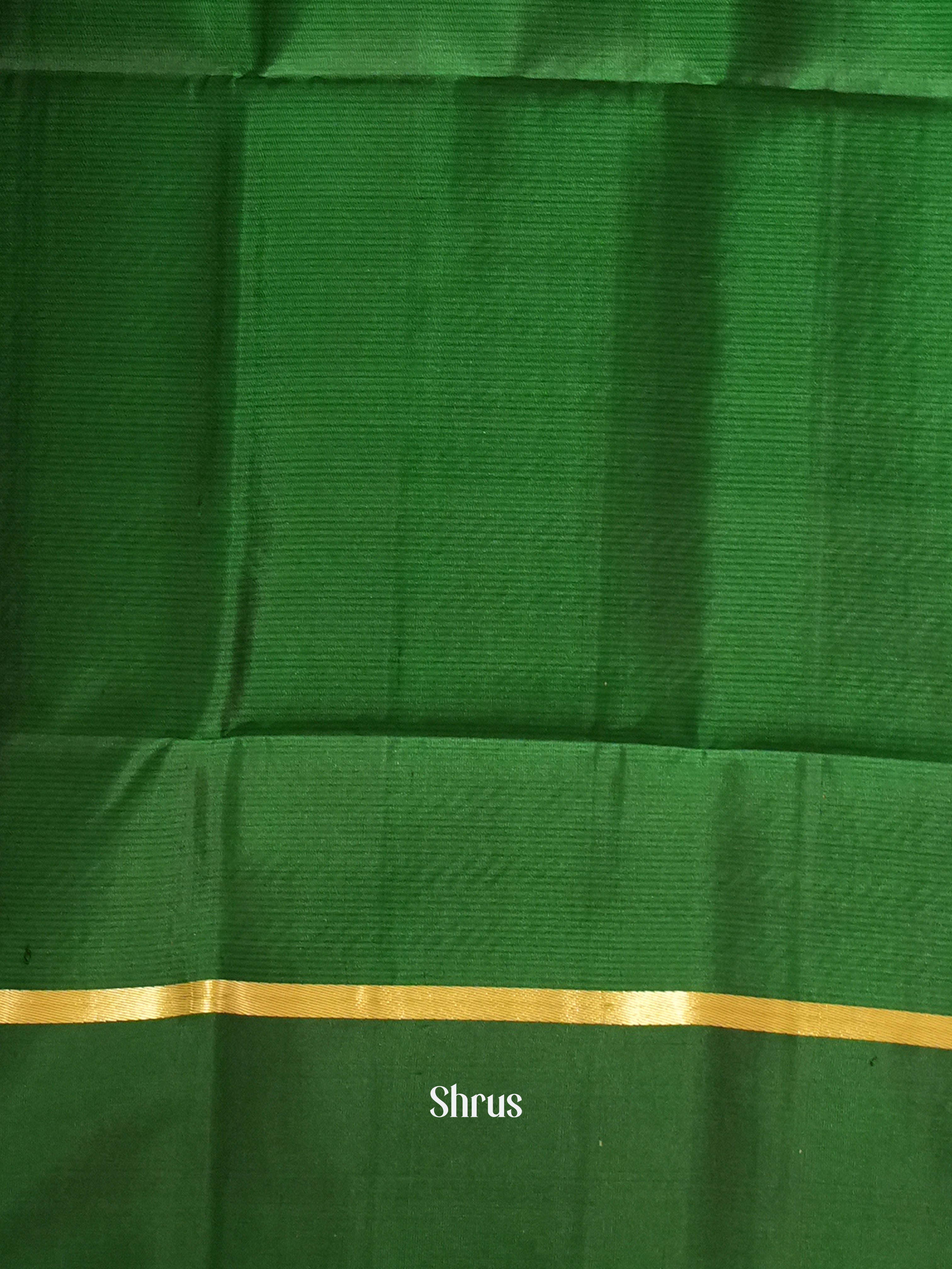 Maroon & Green - Soft Silk Saree